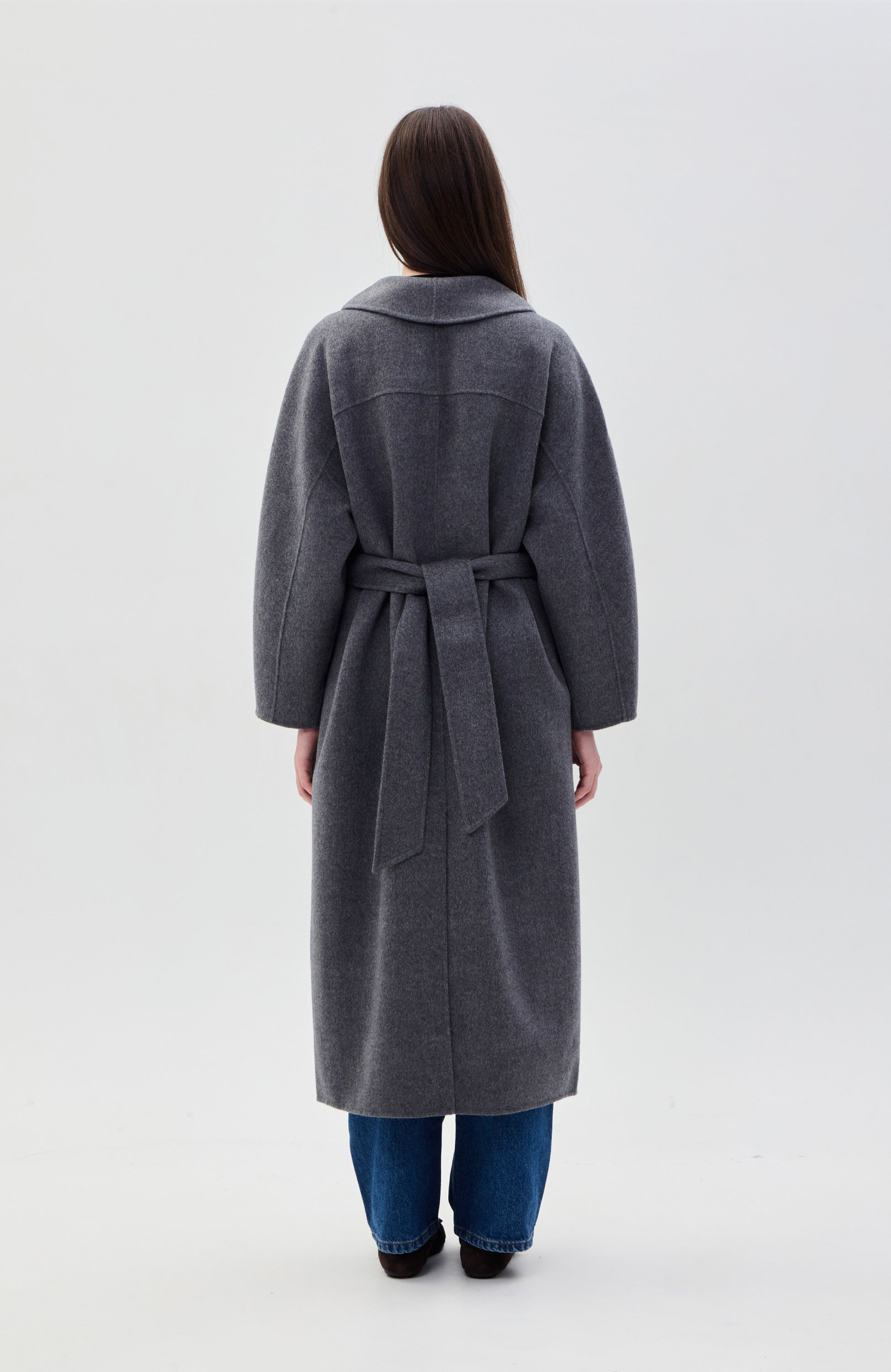 House of dagmar Grey Relaxed double coat image 7