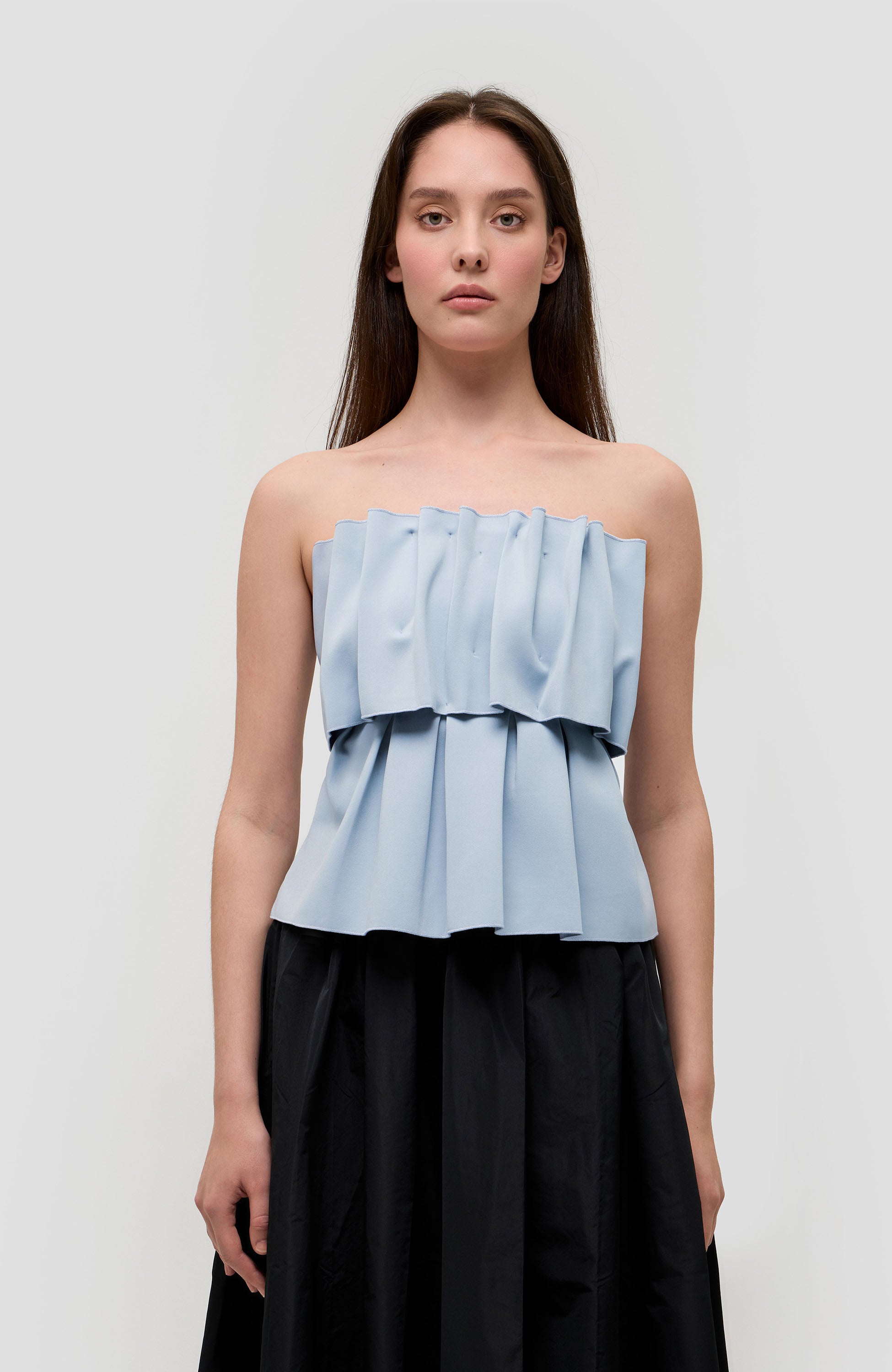 Sculpted tube top