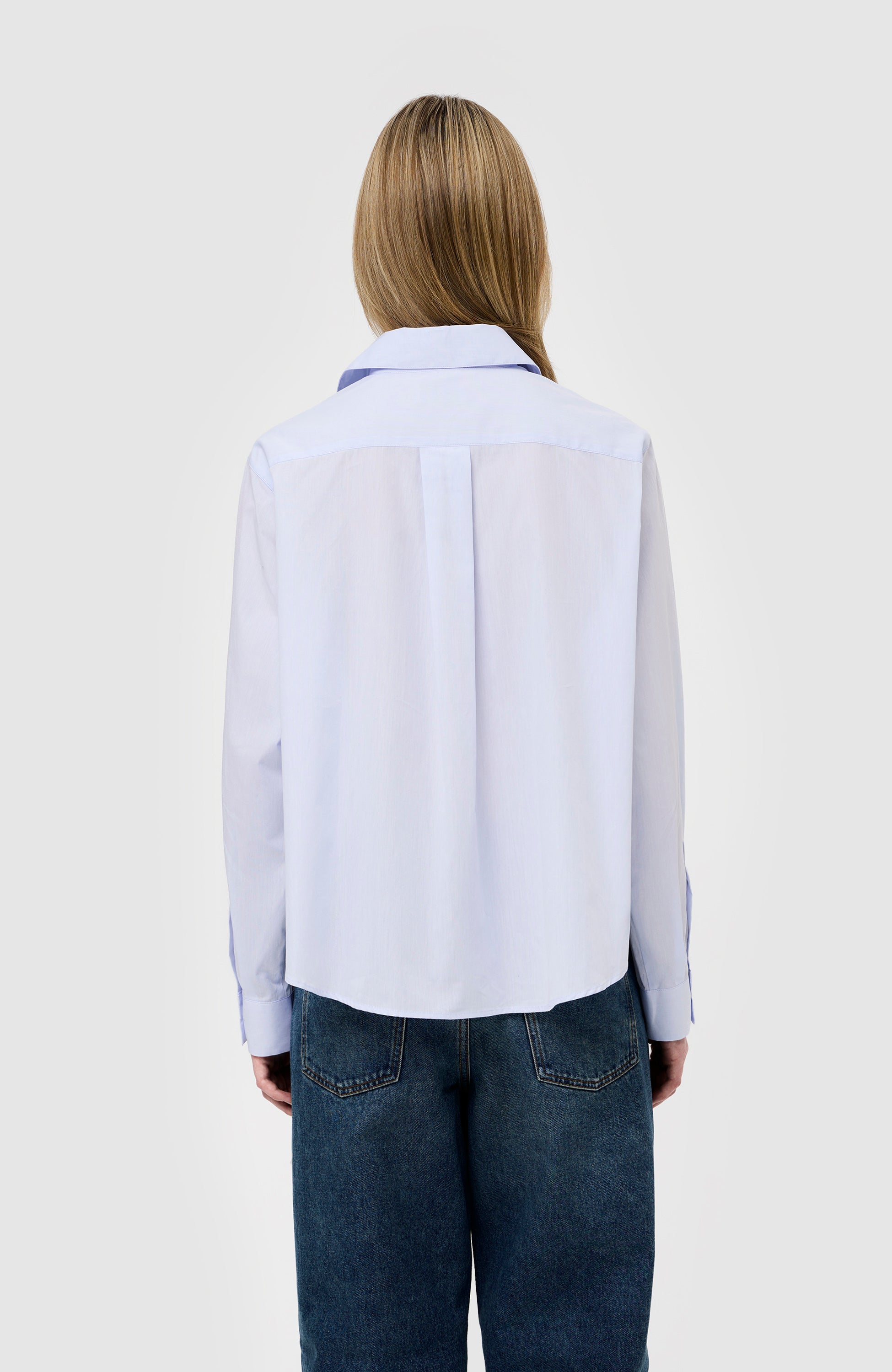 House of dagmar Blue Cropped shirt image 4