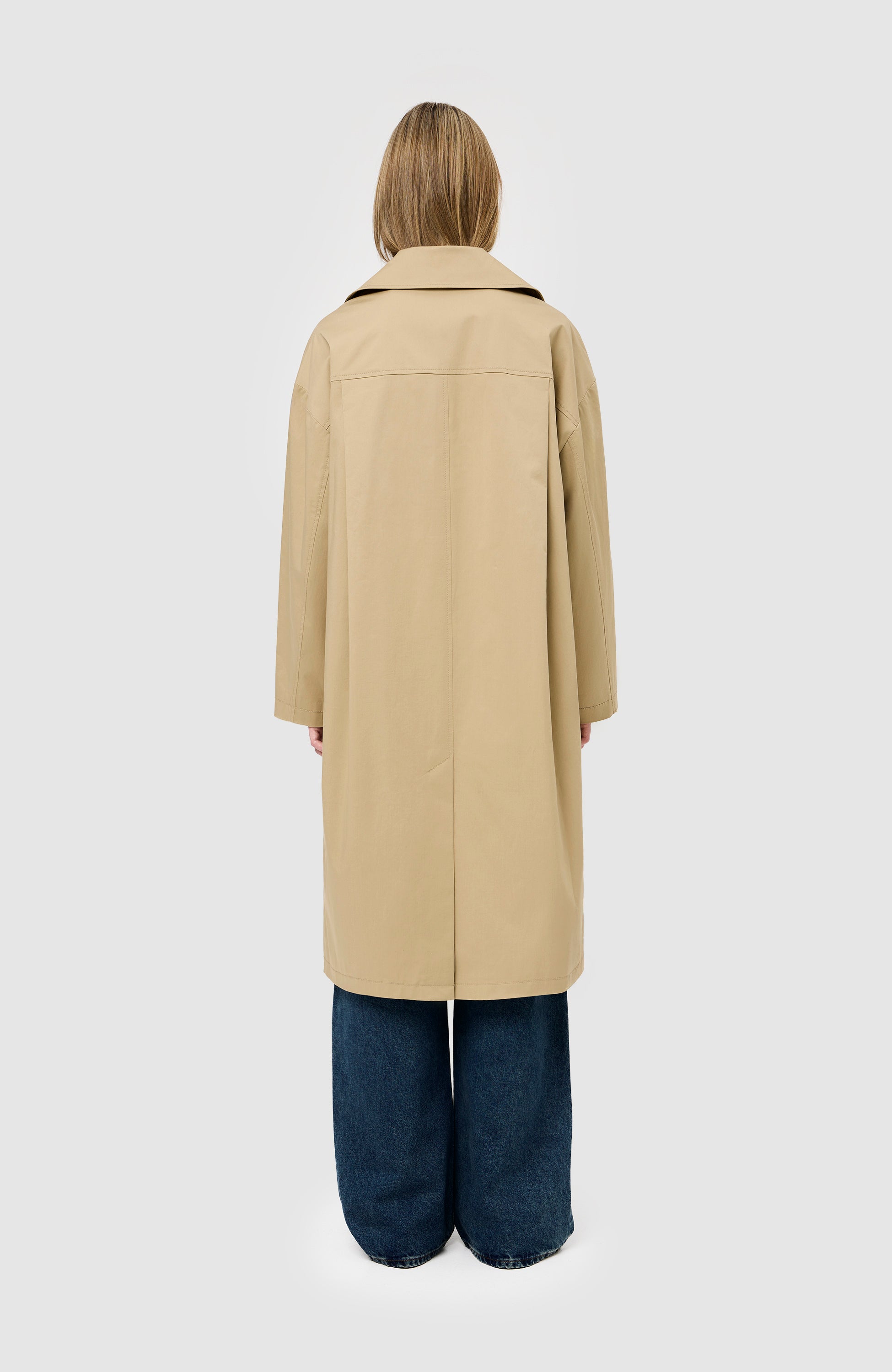 House of dagmar Beige Long trenchcoat image 5