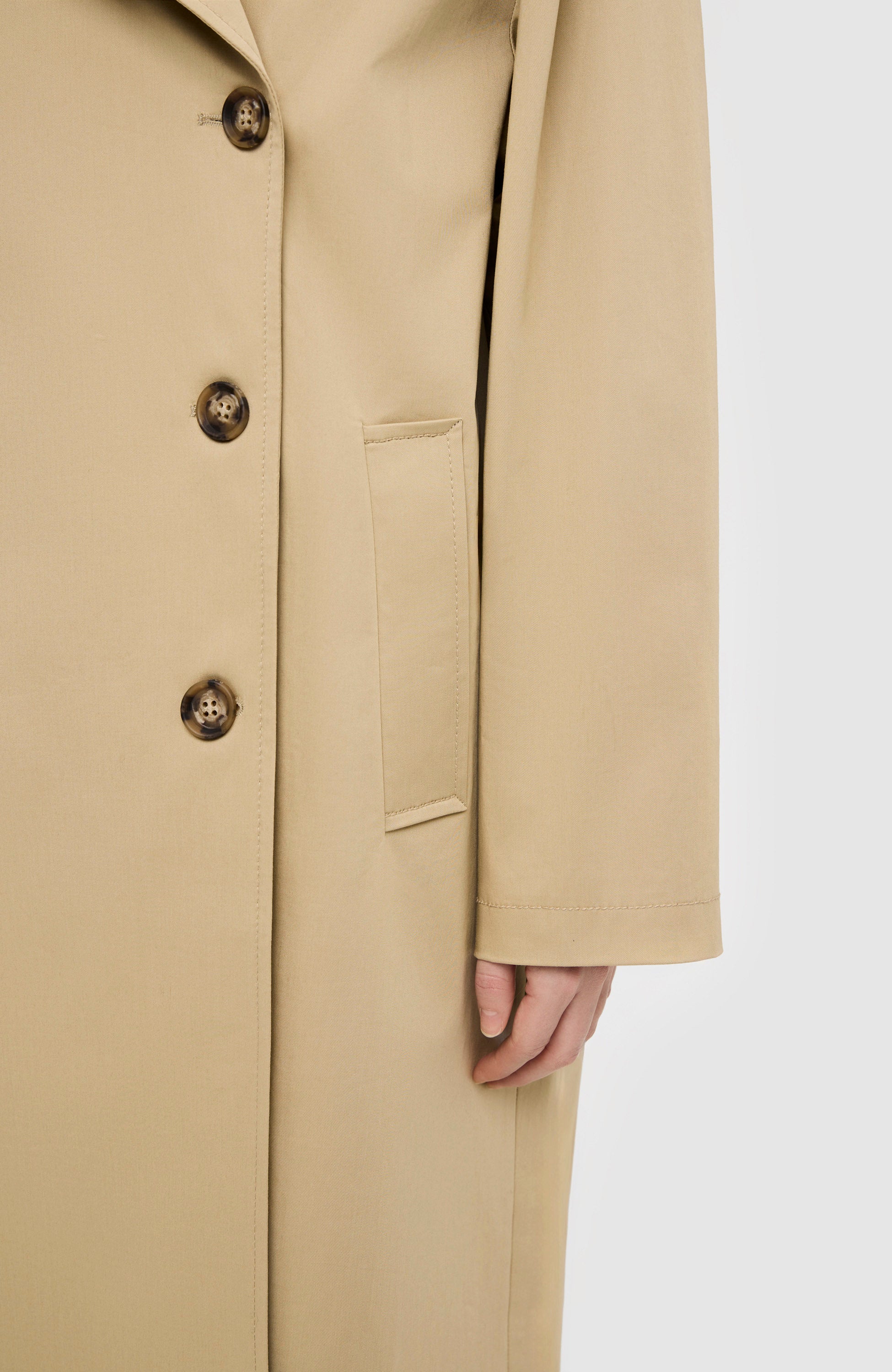 House of dagmar Beige Long trenchcoat image 8