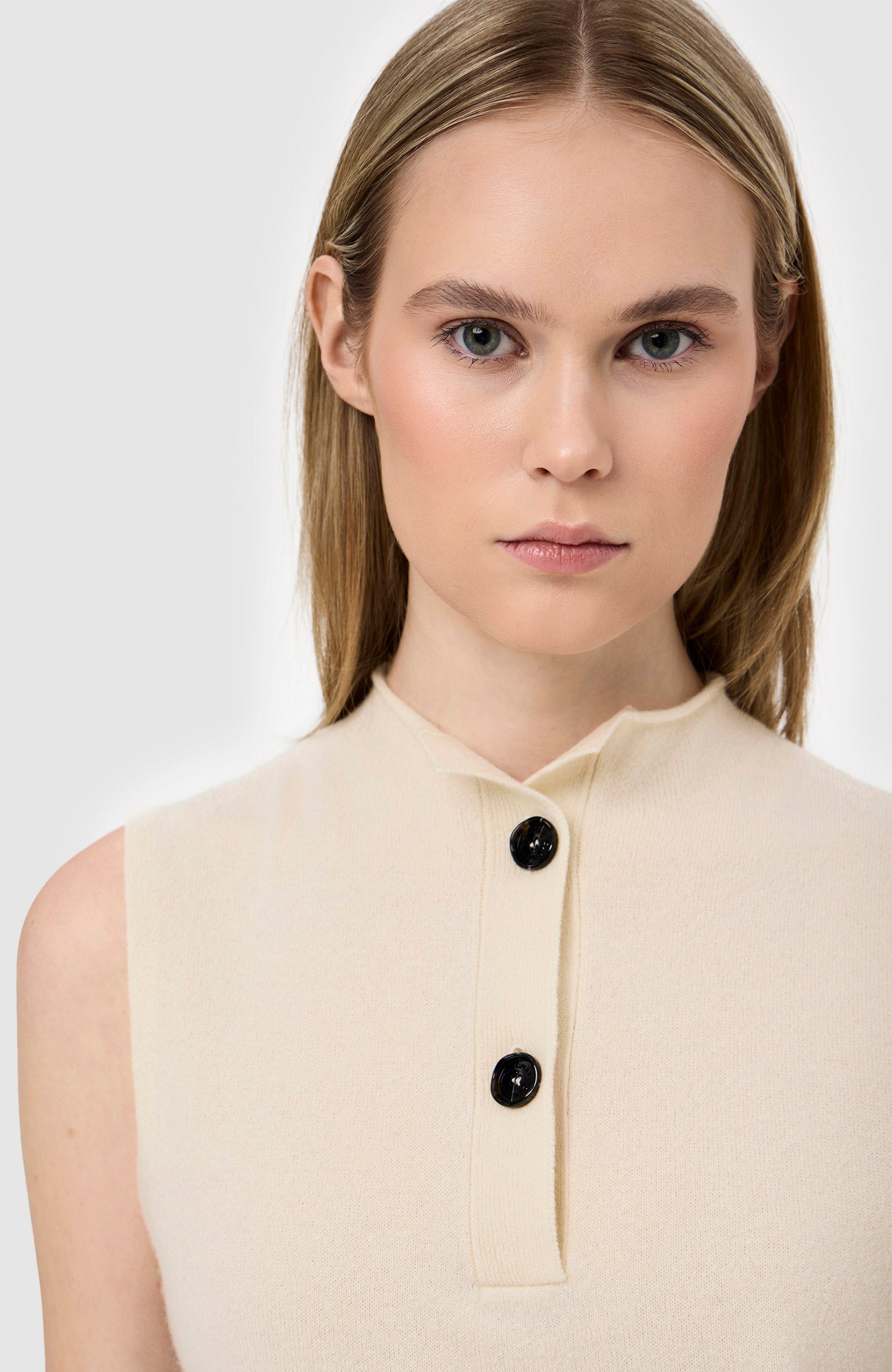 House of dagmar White Sleeveless knit top image 5