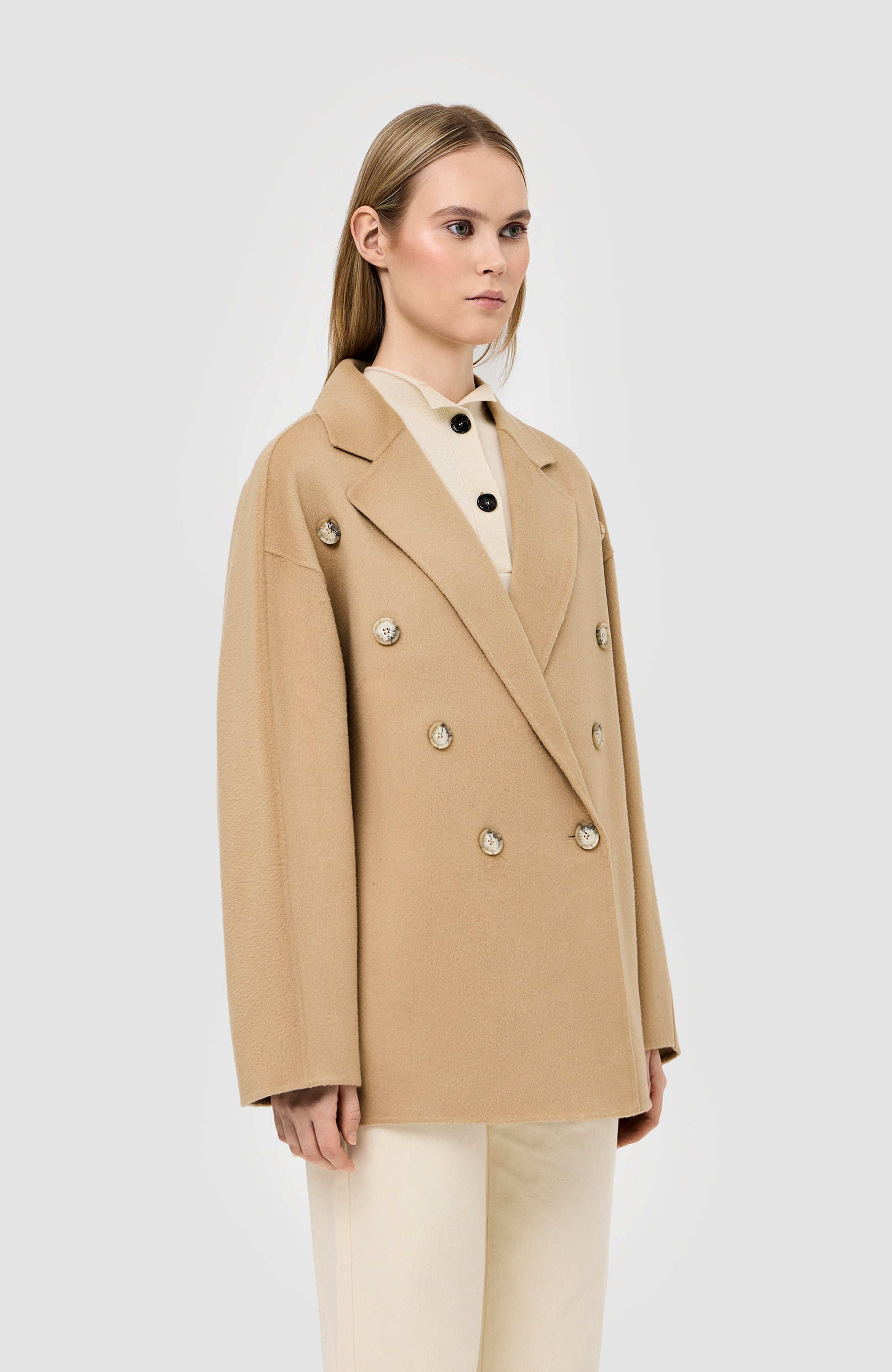 House of dagmar Beige Double jacket image 3