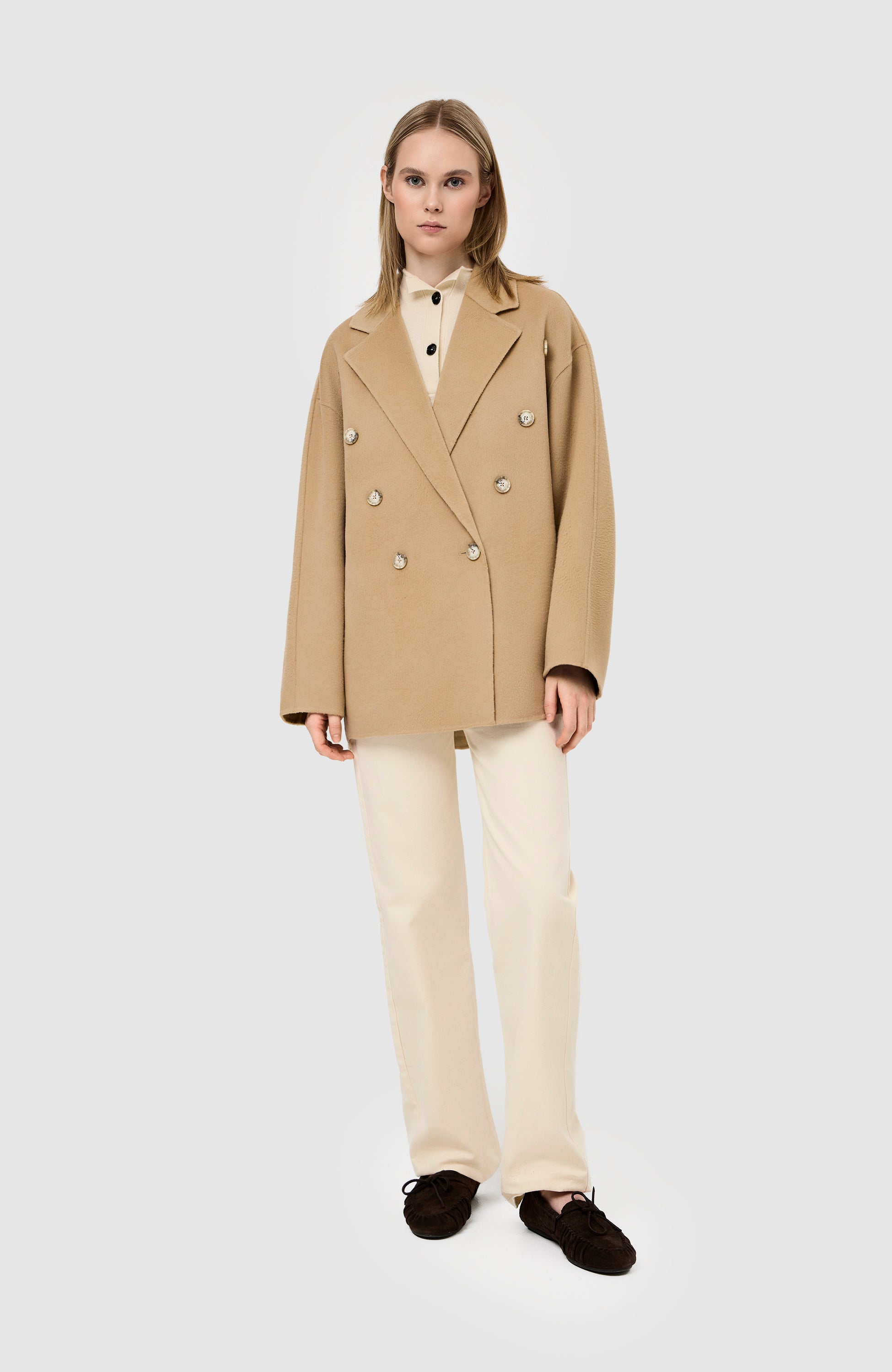 House of dagmar Beige Double jacket image 8