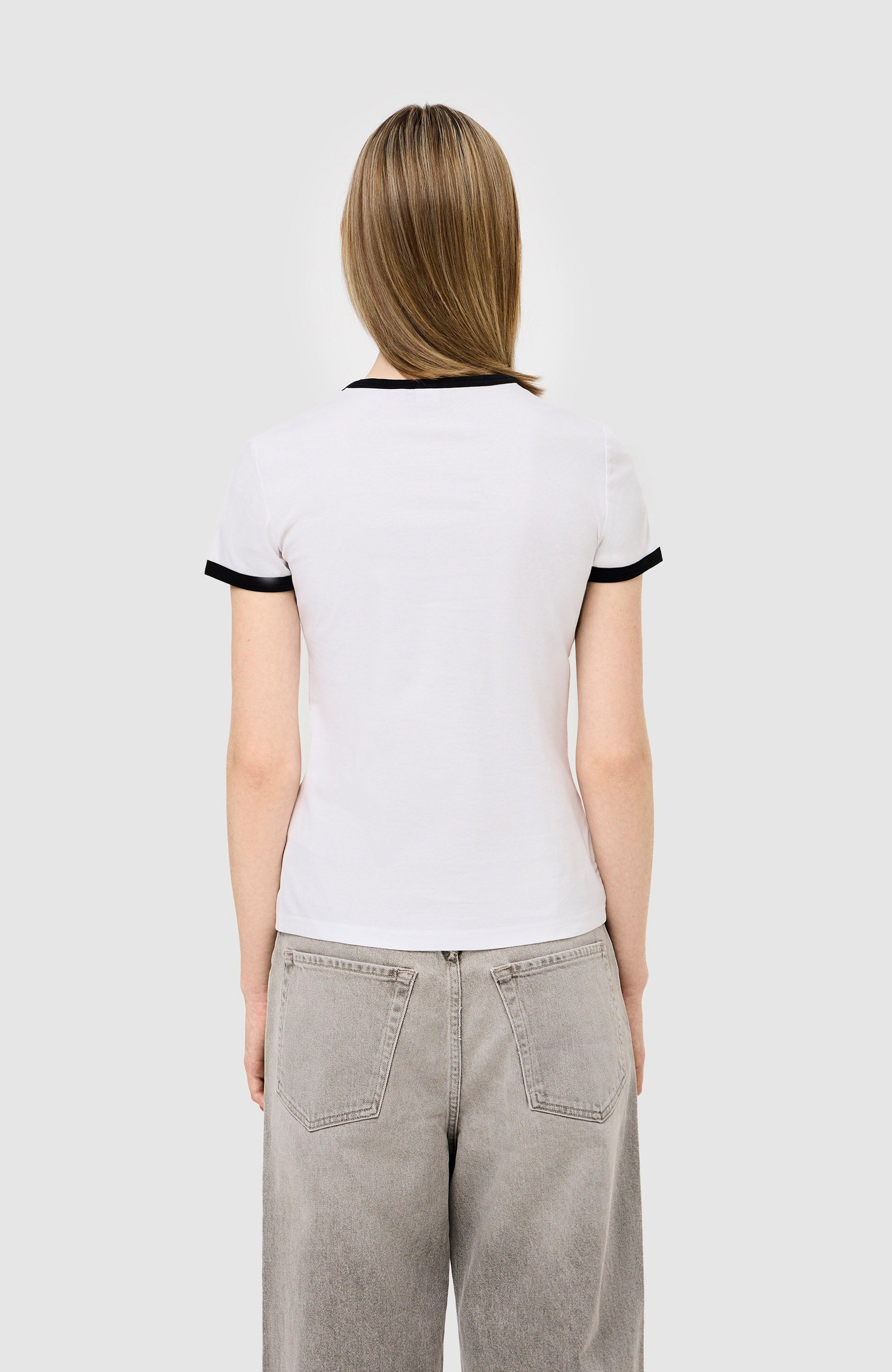 Tiger of sweden White Contrast-trim cotton t-shirt farreh image 4