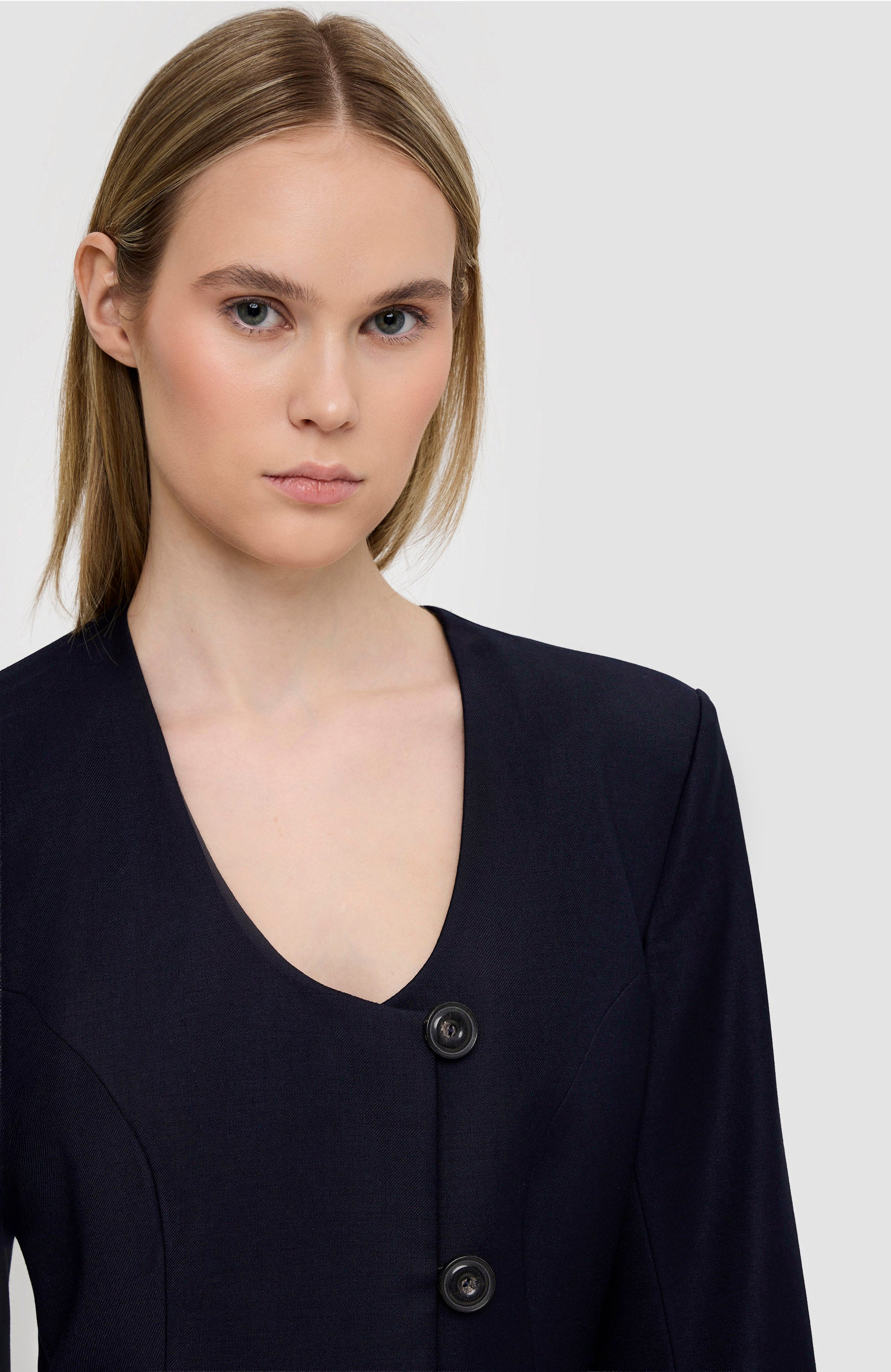 House of dagmar Navy Collarless blazer image 5