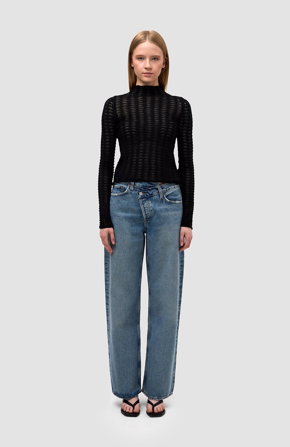 Agolde Blue Cris cross arc jeans image 2