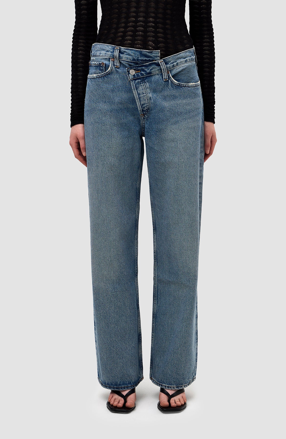 Agolde Blue Cris cross arc jeans image 3