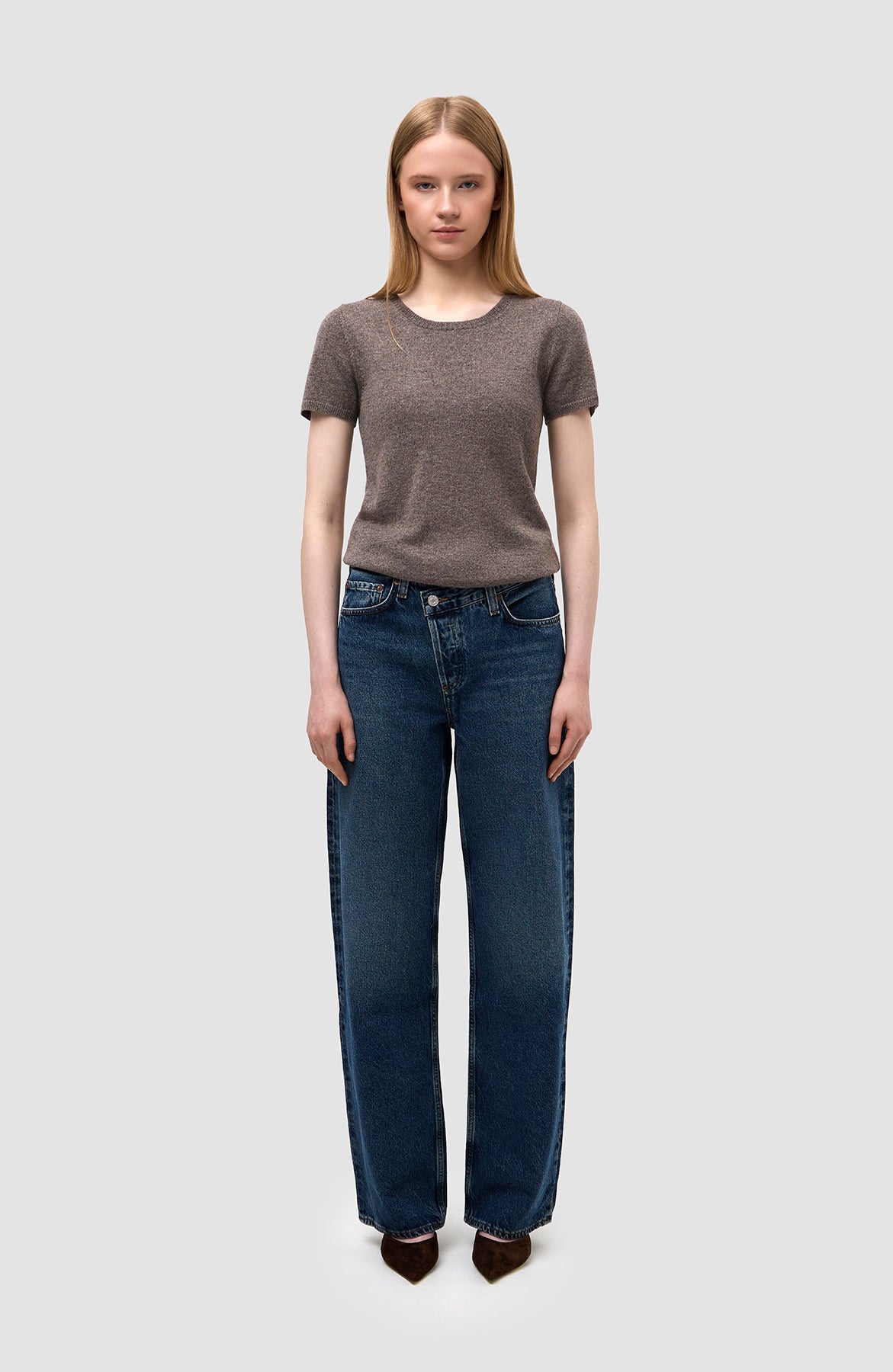 Agolde Blue Cris cross arc jeans image 2