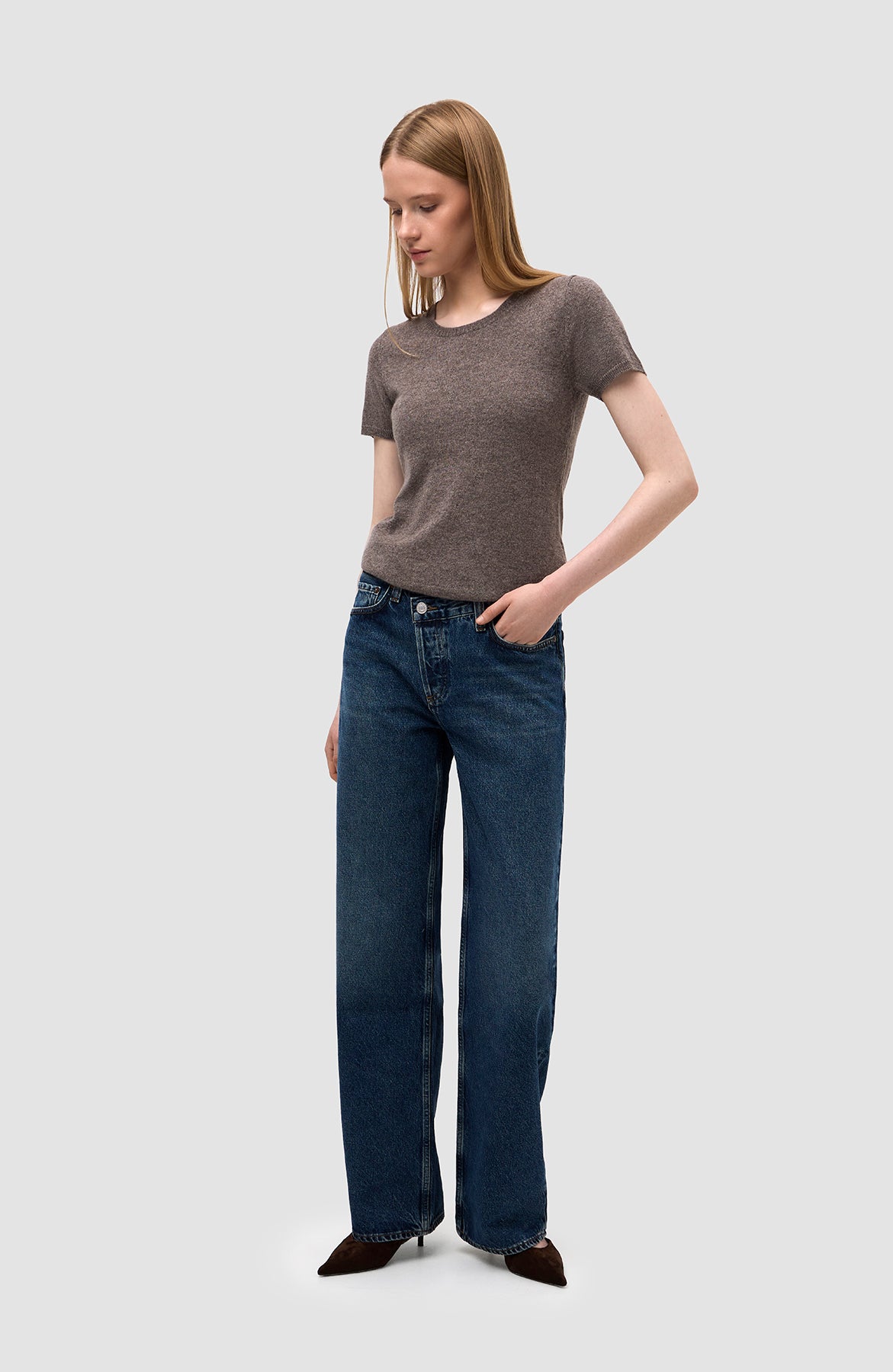 Agolde Blue Cris cross arc jeans image 10