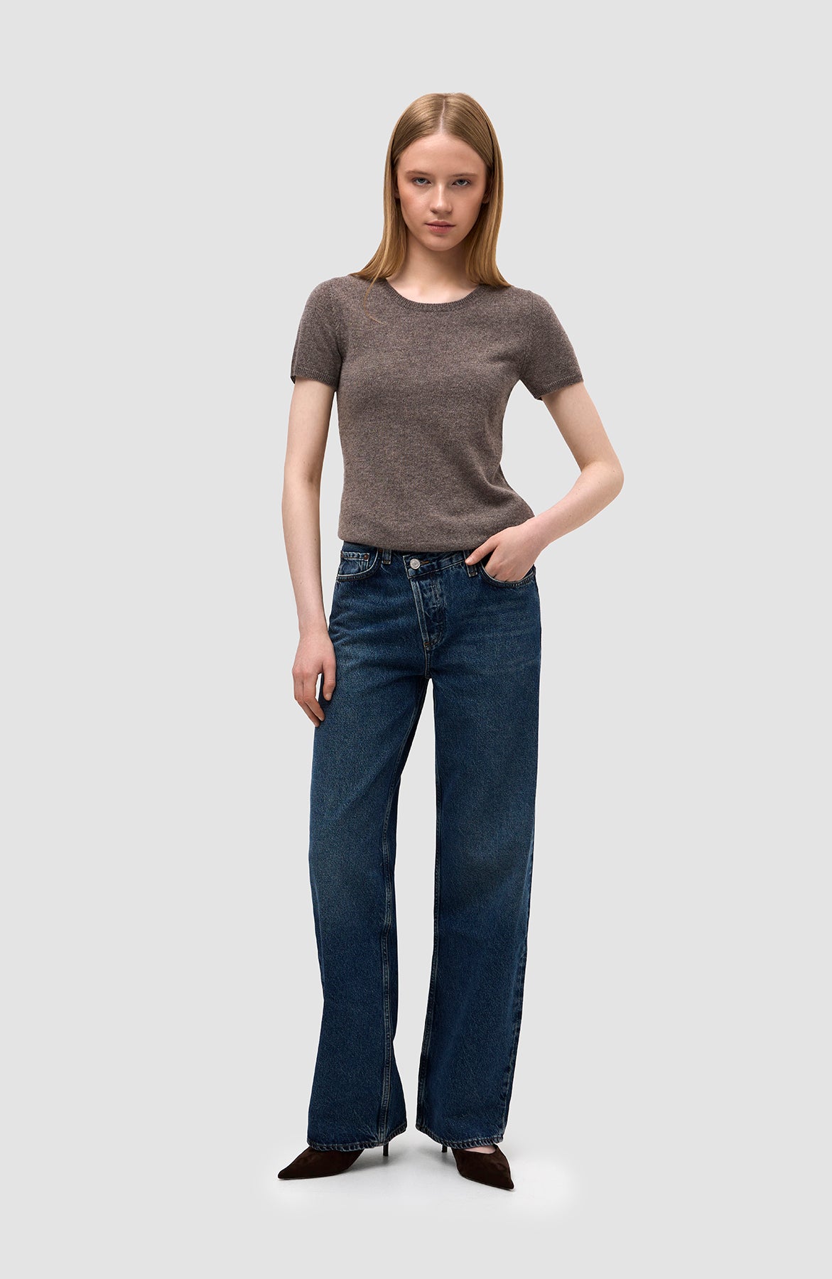 Agolde Blue Cris cross arc jeans image 1