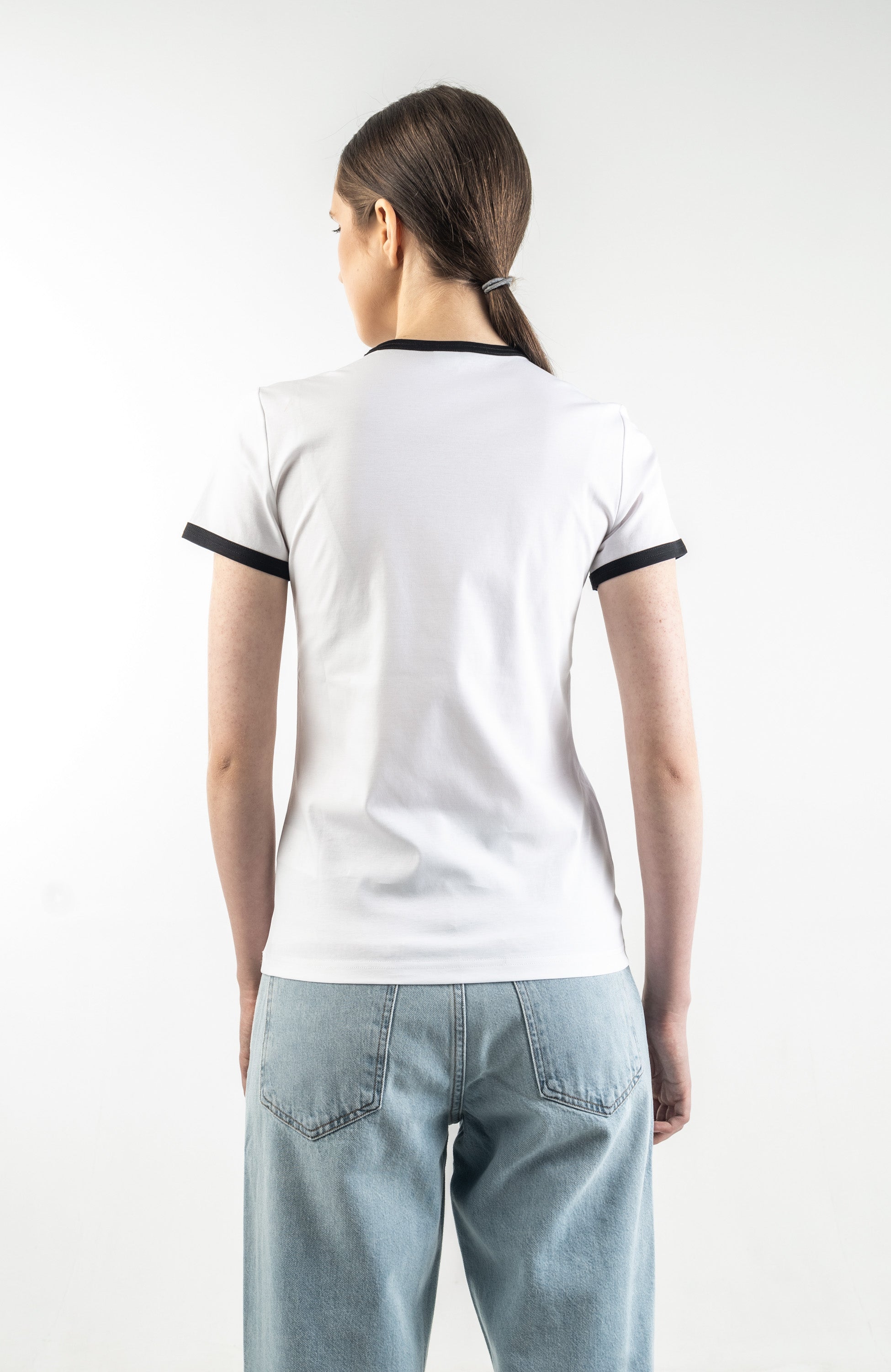 Contrast-trim cotton t-shirt FARREH
