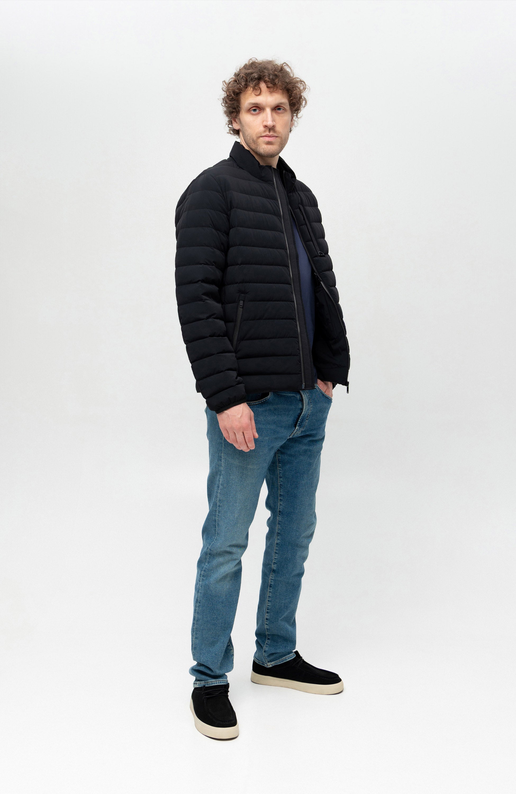 Moose knuckles Black Lightweight quilted jacket laki image 10
