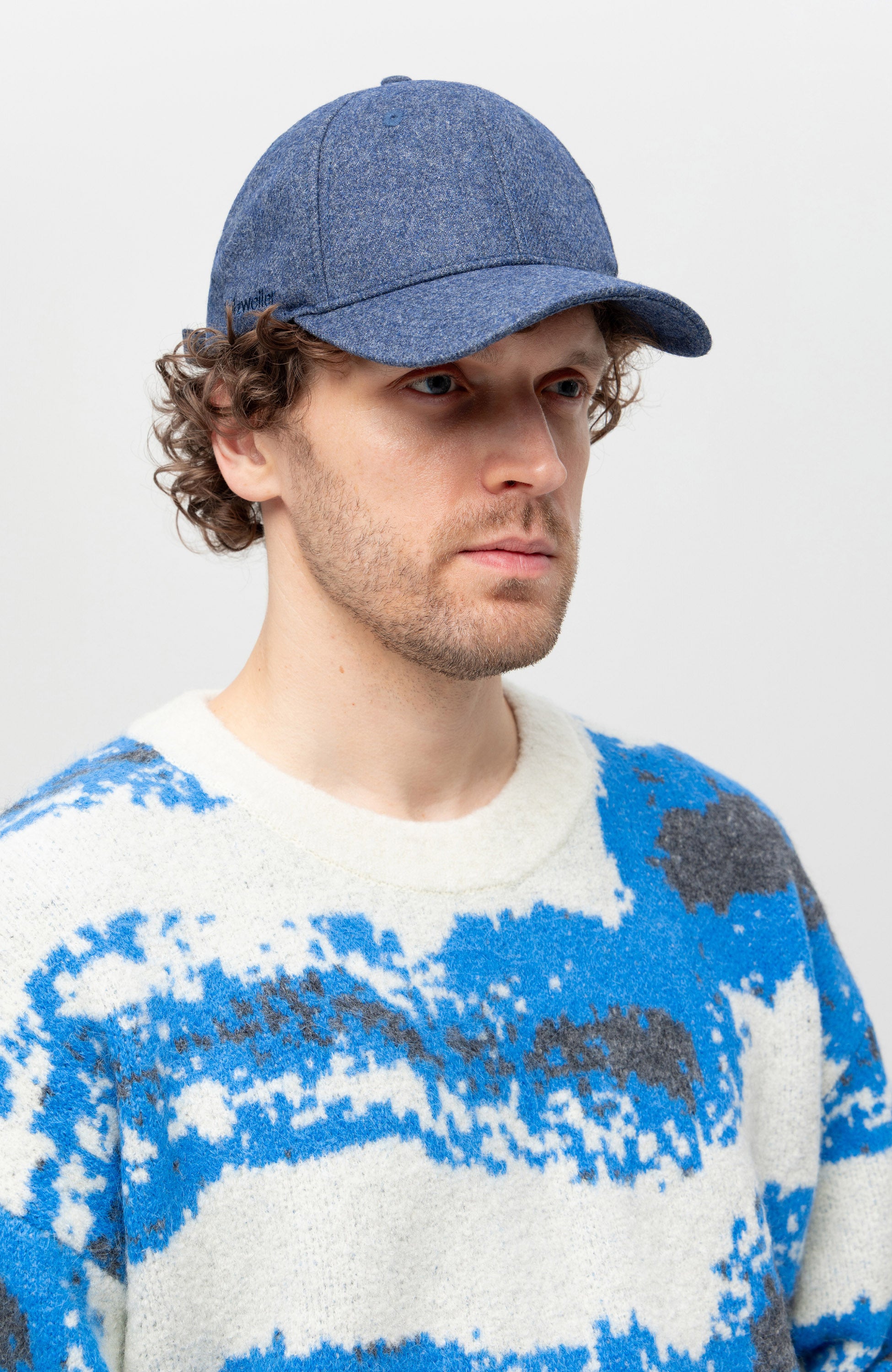 Holzweiler Blue Wool melange cap sirup image 8