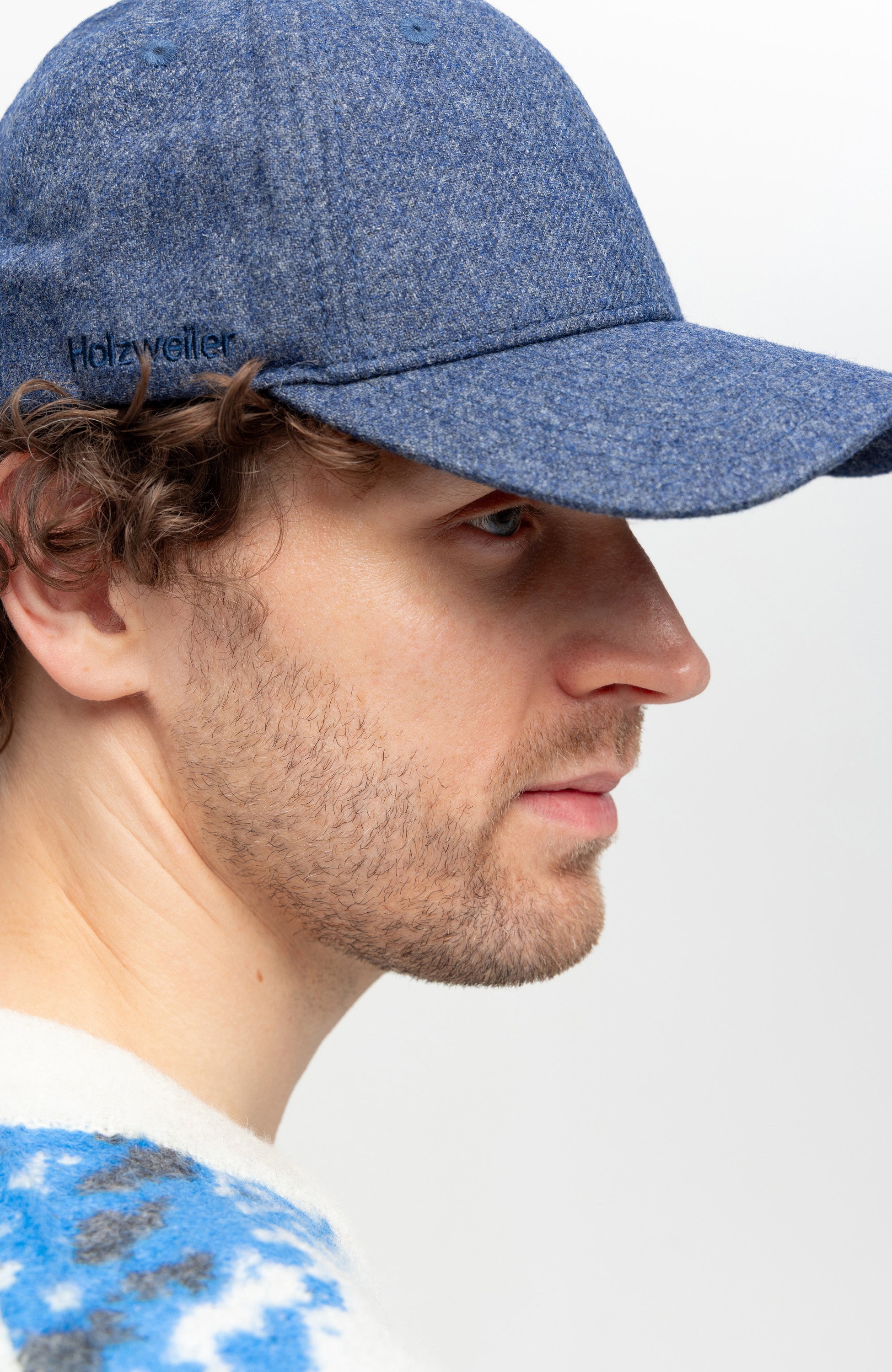Holzweiler Blue Wool melange cap sirup image 9