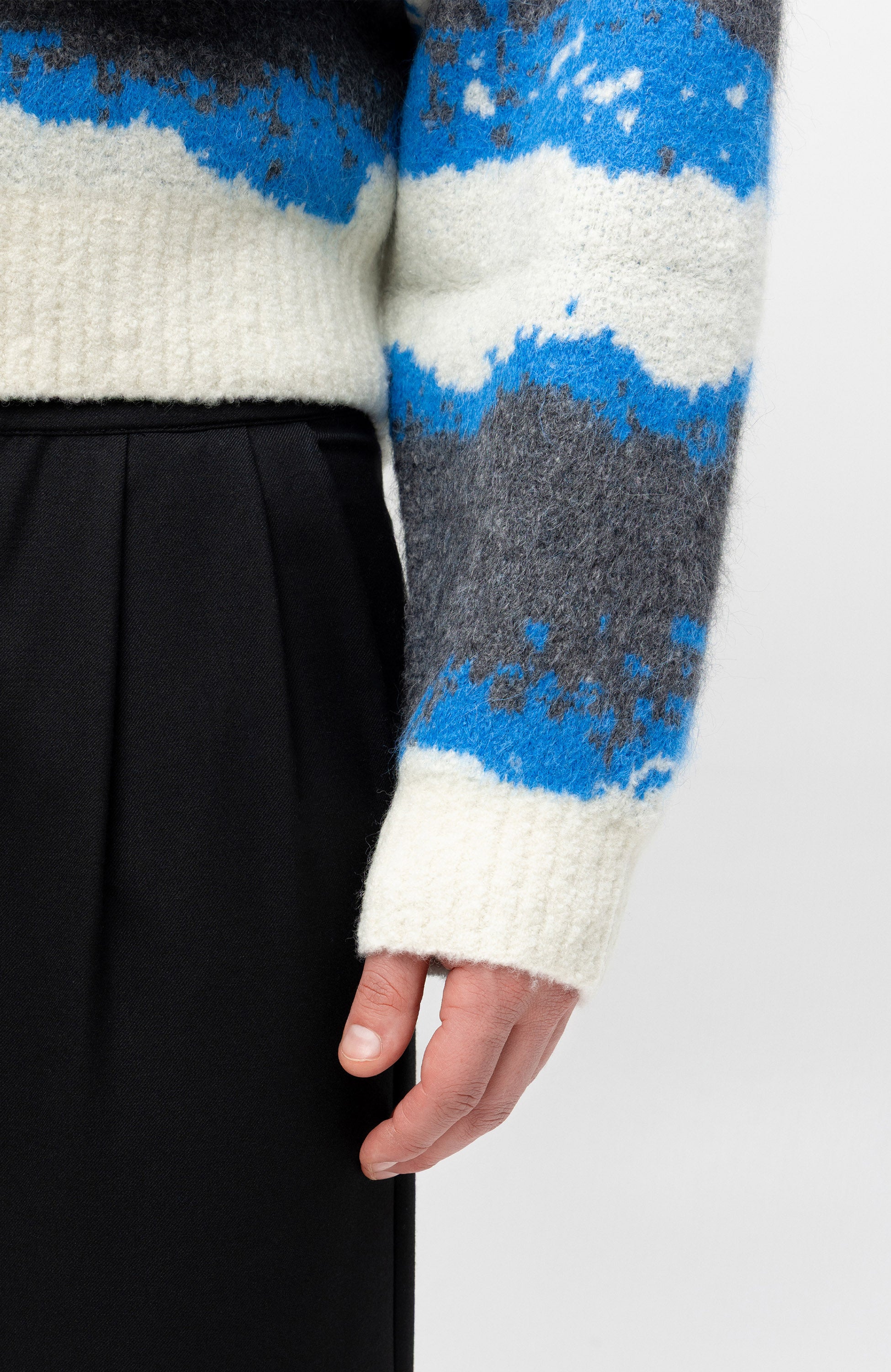 Holzweiler Black Wide-leg wool trousers lan image 5