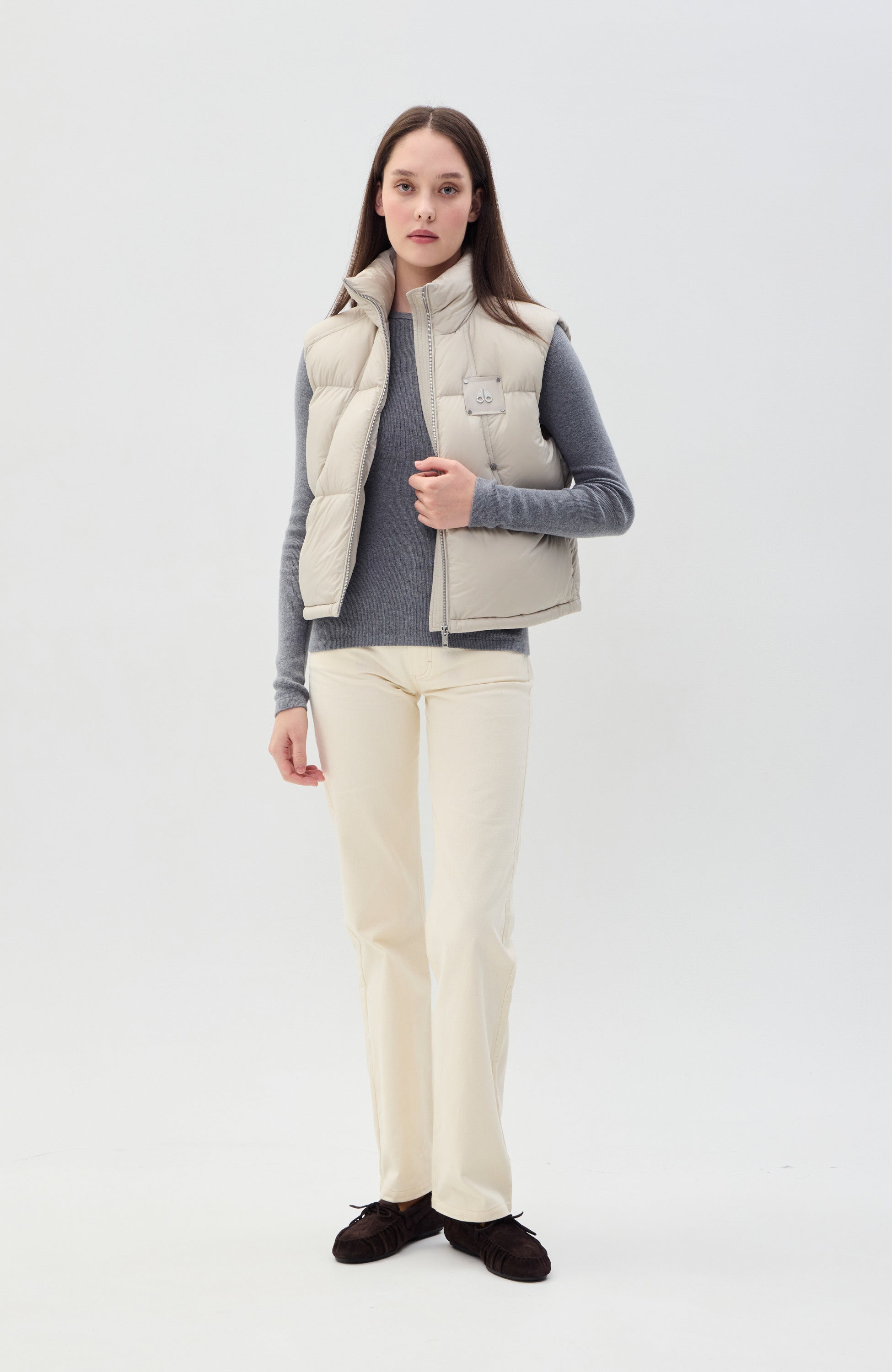 Moose Knuckles AKAI Puffer vest - Shop at BEIGE | BROWN