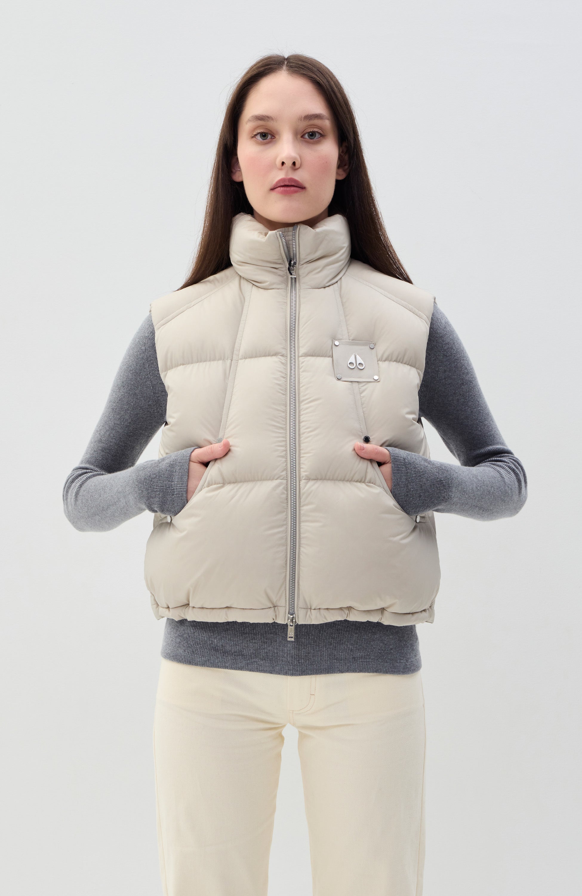 Moose Knuckles AKAI Puffer vest - Shop at BEIGE | BROWN