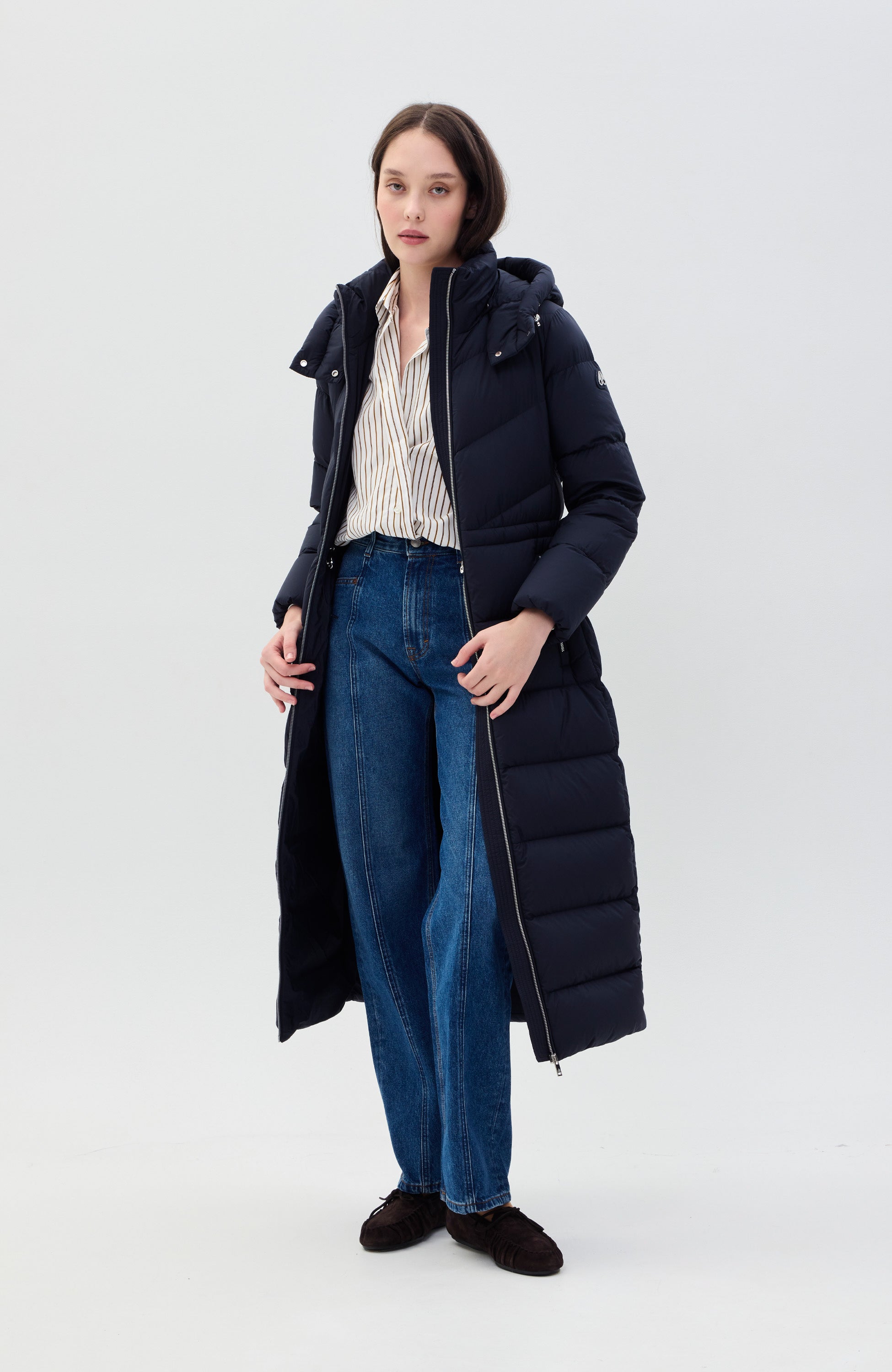 Moose knuckles Navy Lightweight parka coat belle cote image 10