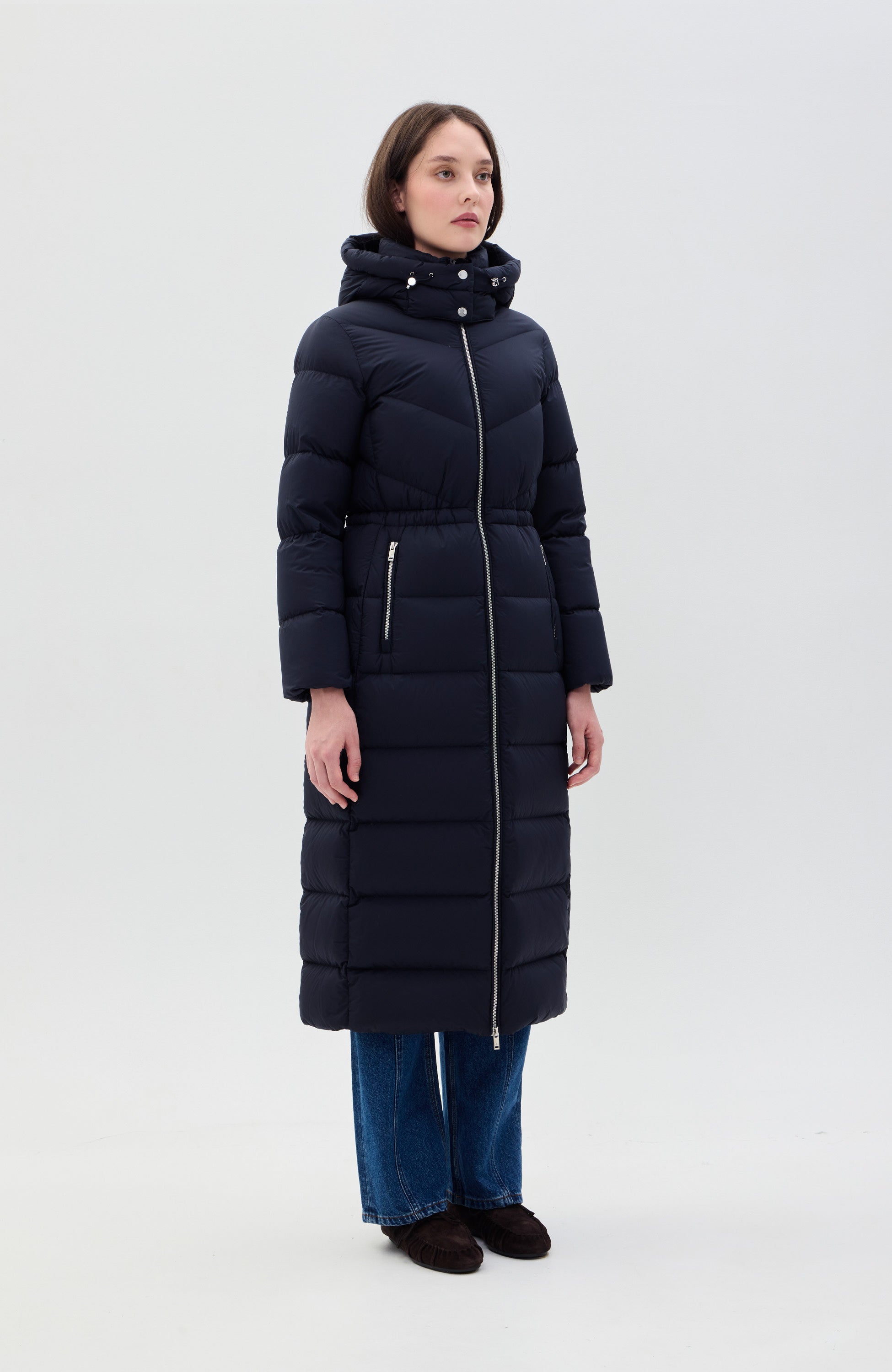 Moose knuckles Navy Lightweight parka coat belle cote image 3
