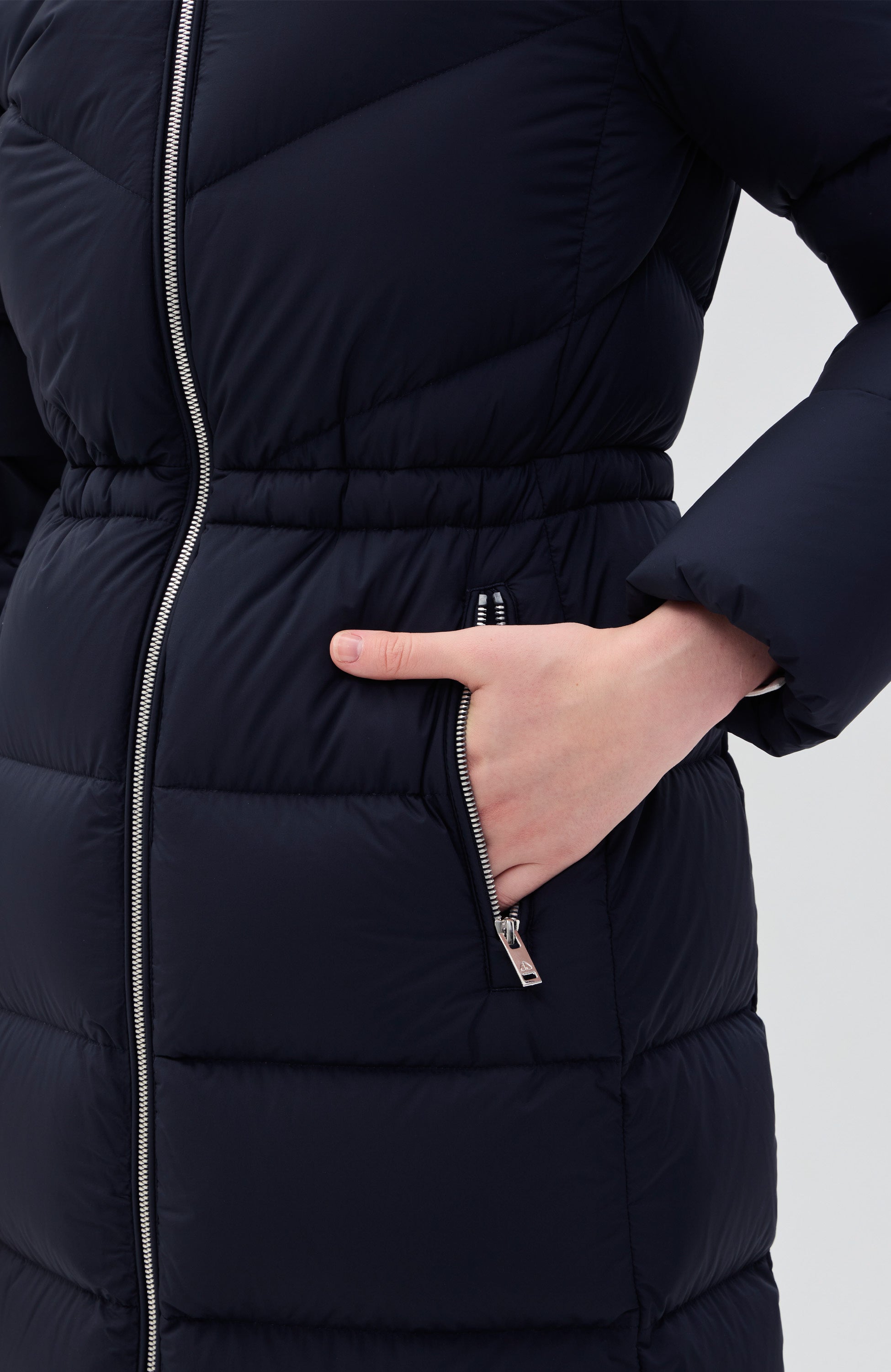 Moose knuckles Navy Lightweight parka coat belle cote image 8