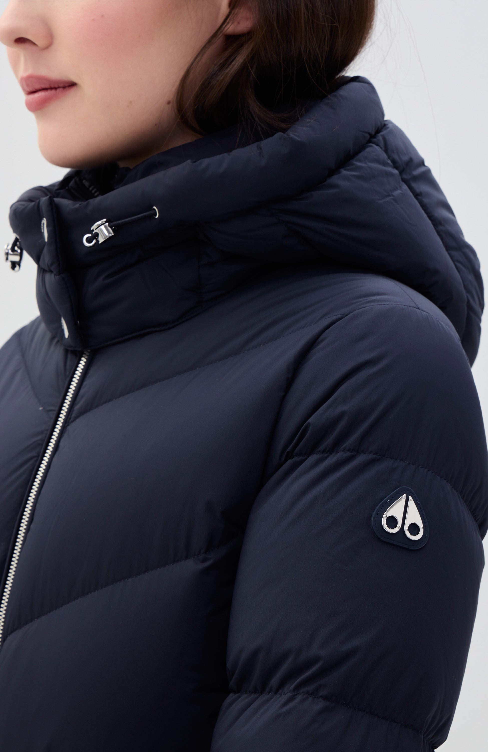 Moose knuckles Navy Lightweight parka coat belle cote image 6