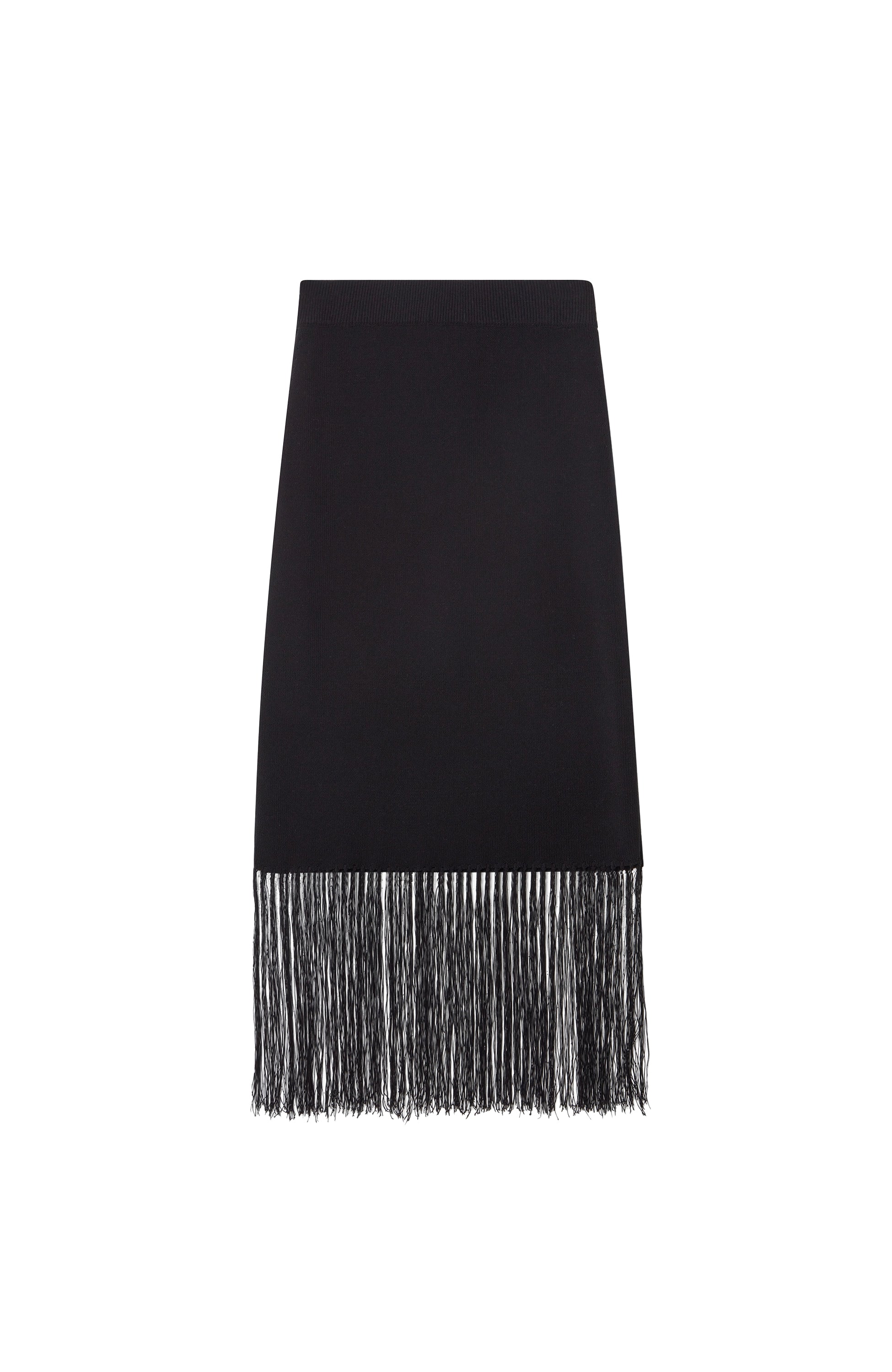 House of dagmar Black Fringe midi skirt image 5