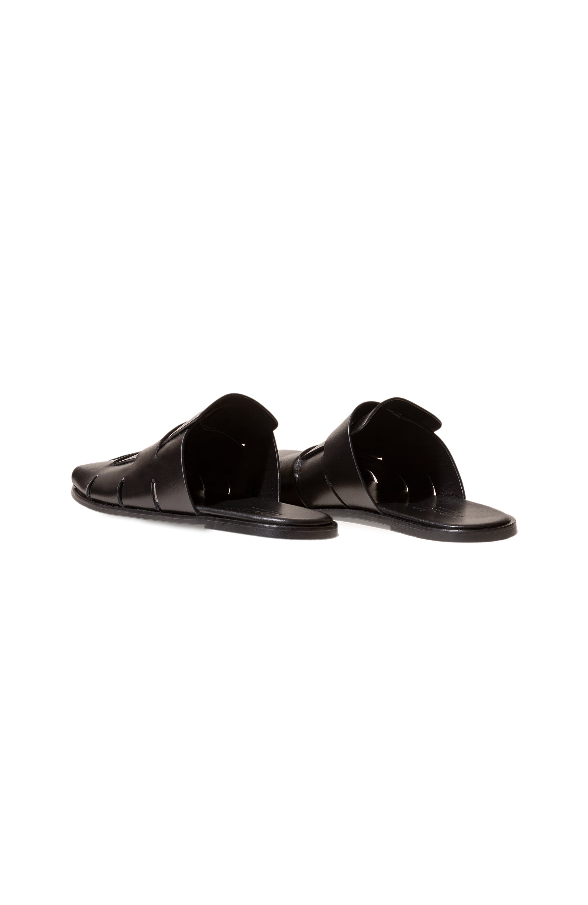 Hereu Black Interwoven mule dira slim image 4