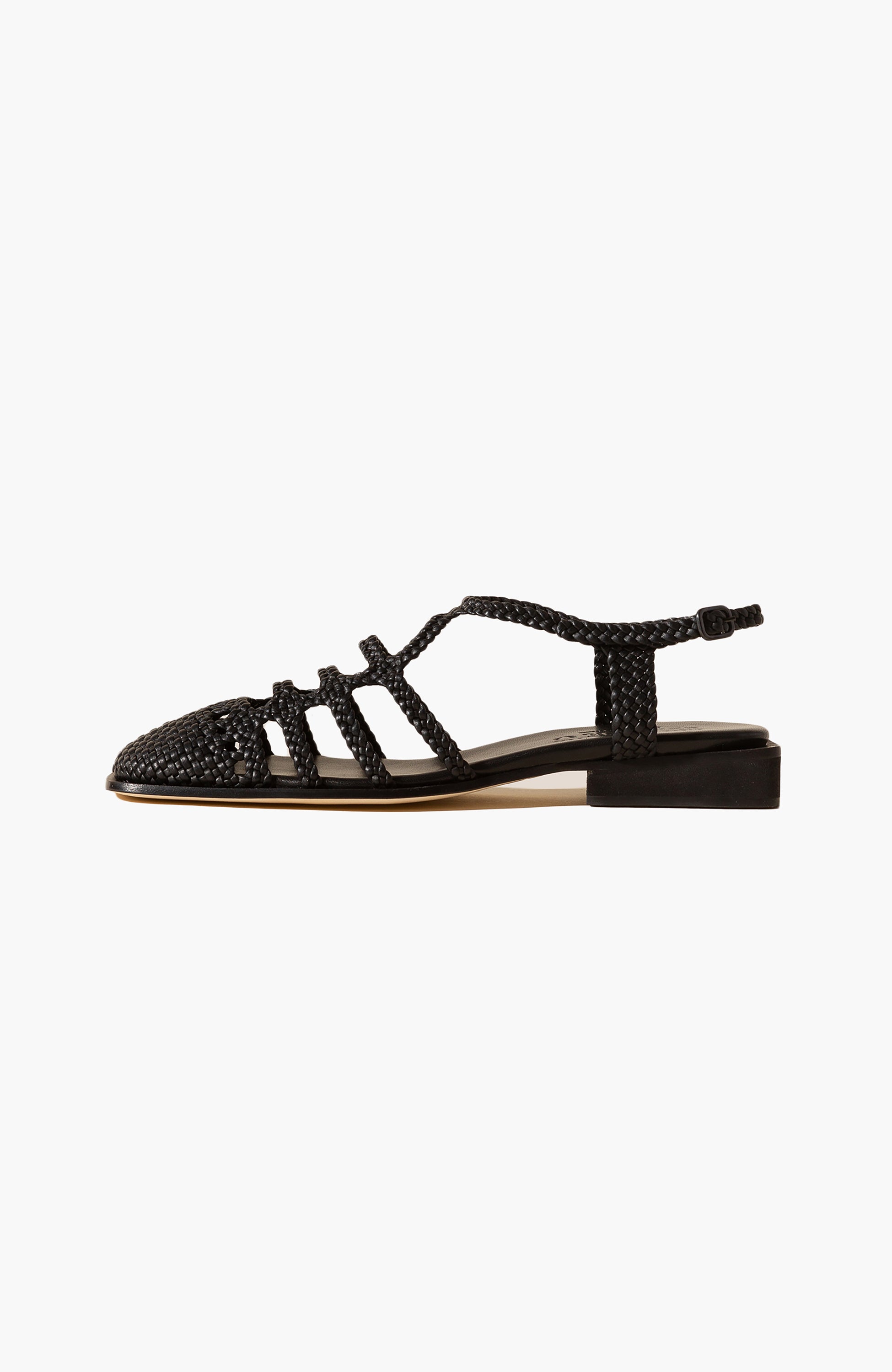 Woven slingback sandals BARANA HEREU - Shop Online at BEIGE | BROWN