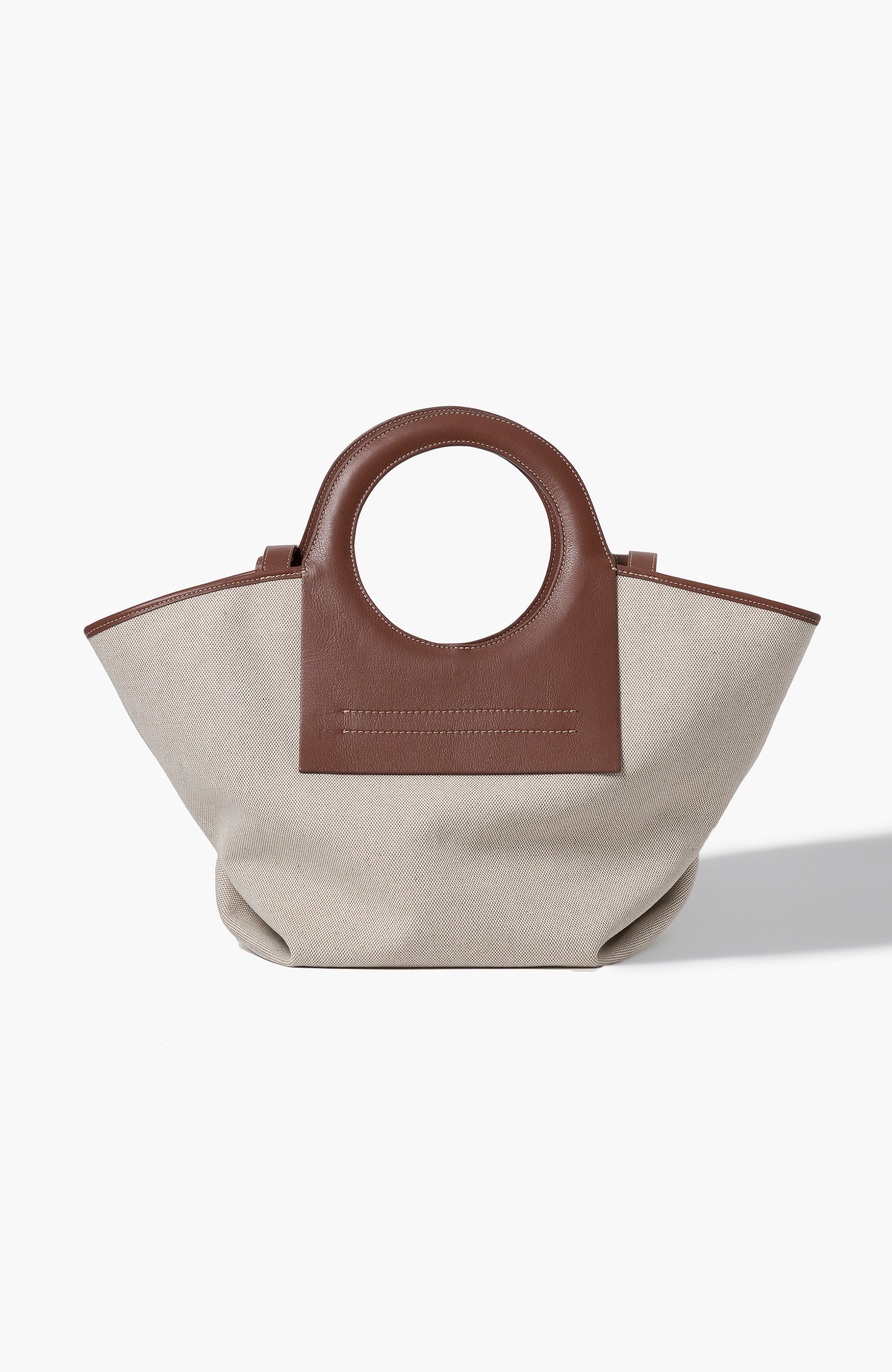 Shop Longchamp Woven Canvas Basket Bag