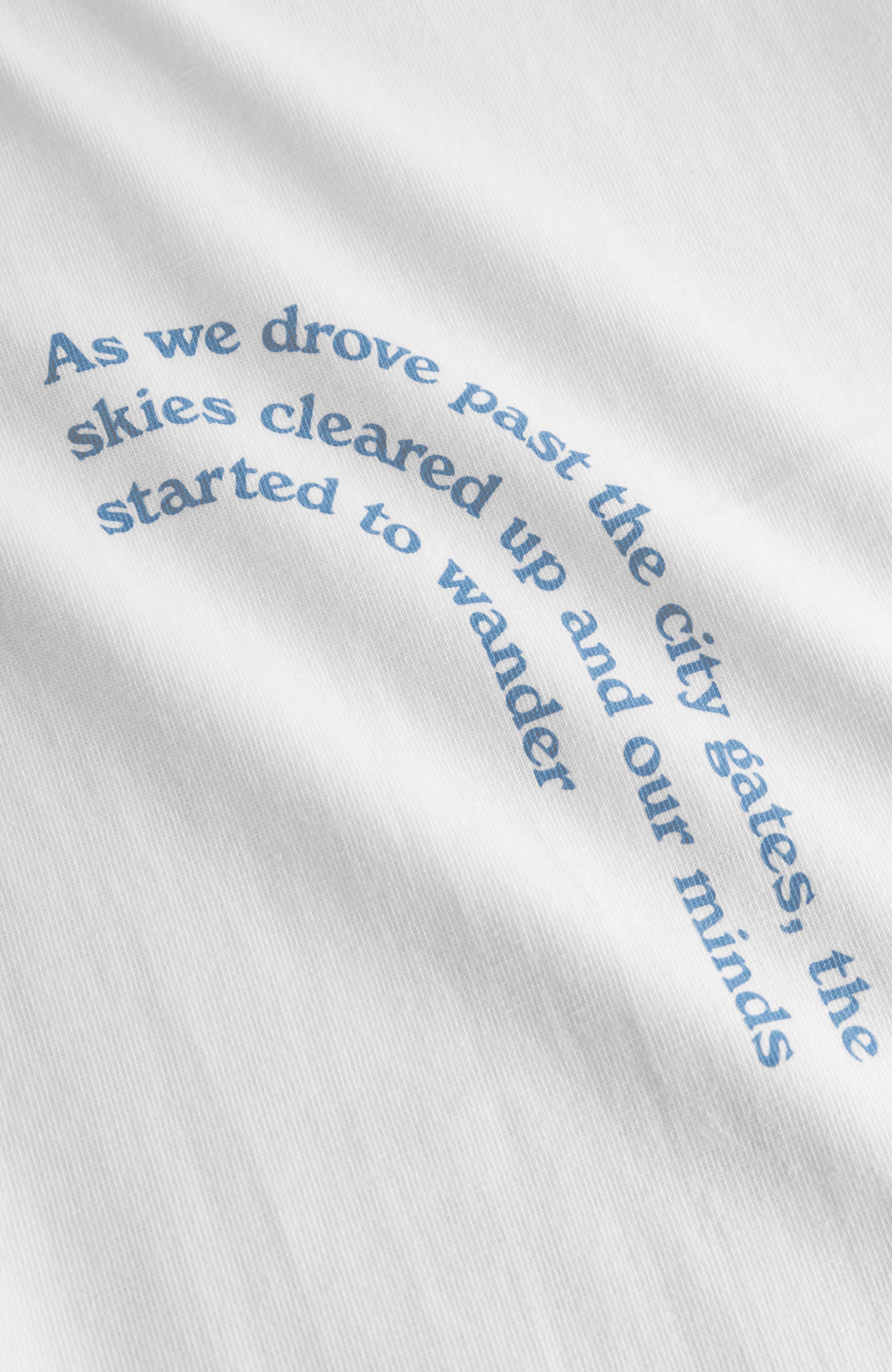 Text-printed t-shirt COASTAL