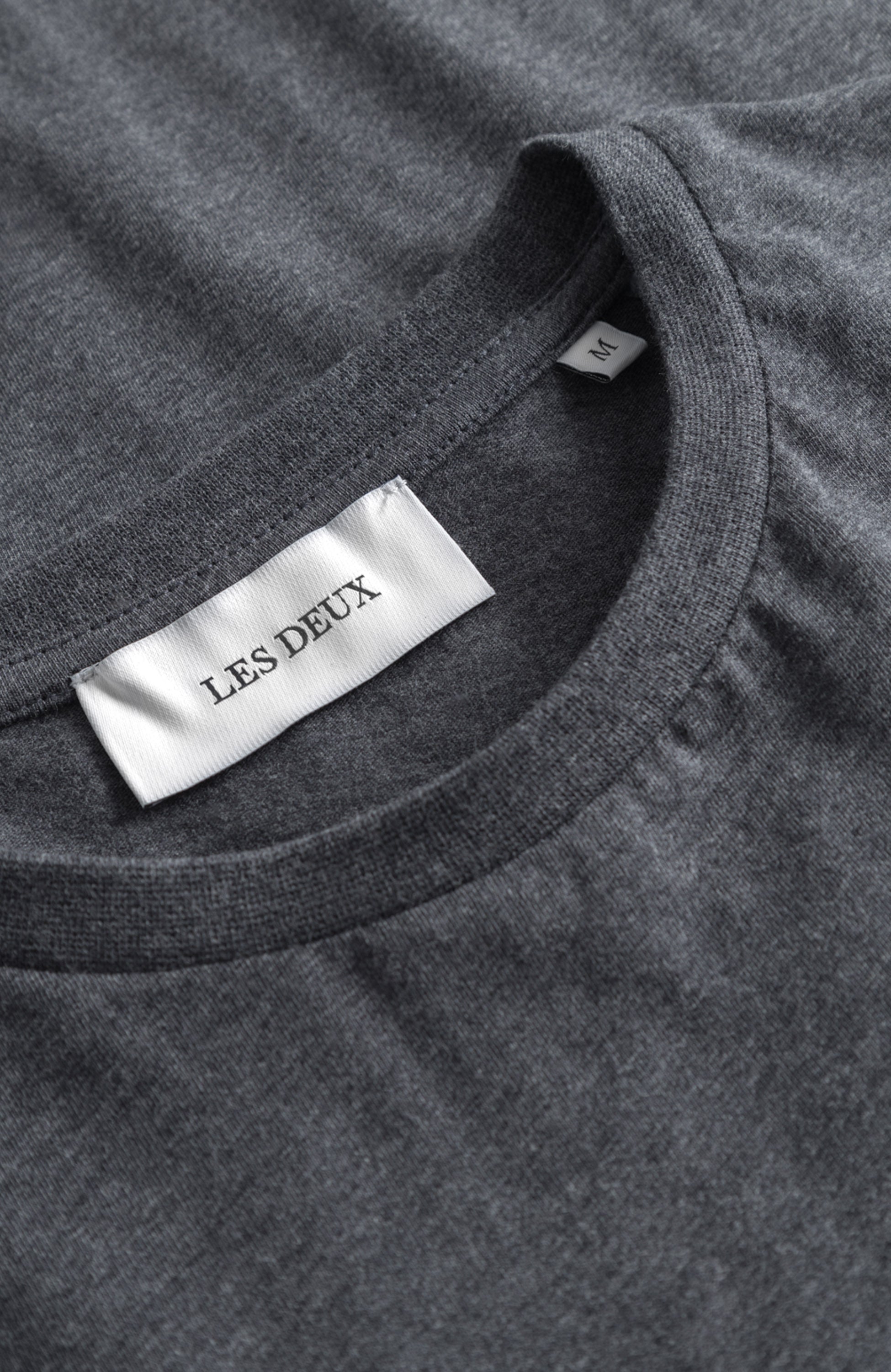 Les deux Grey Crewneck cotton t-shirt piece image 9