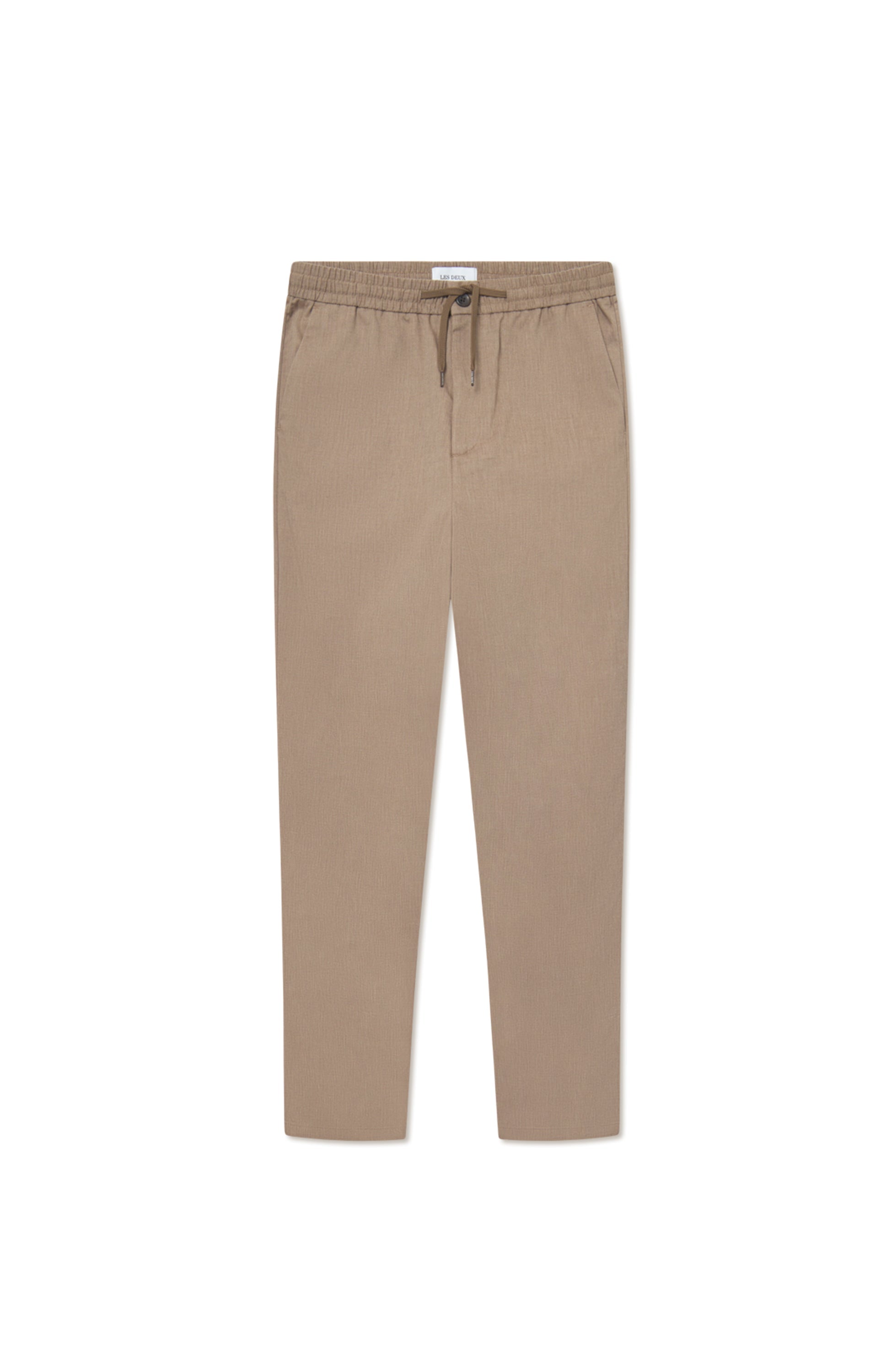 Les deux Neutral Tapered slub drawstring pants como image 8