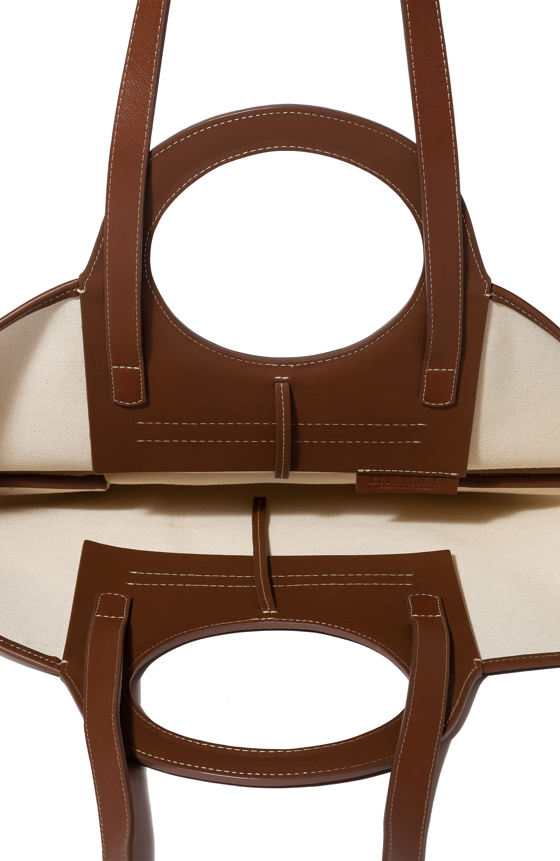 Hereu Beige Canvas tote bag cala image 3