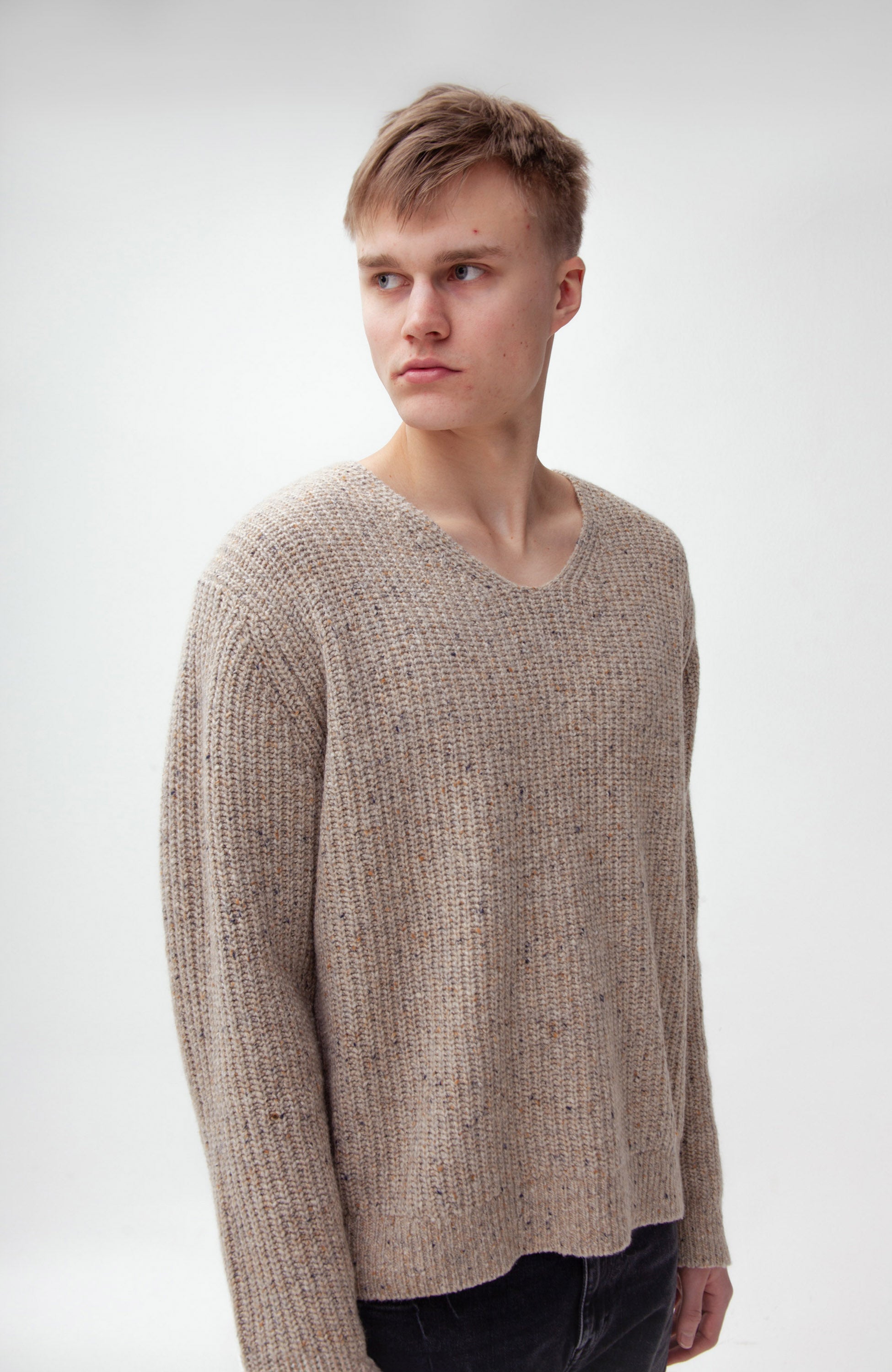 Wool-blend crewneck pullover KARSON