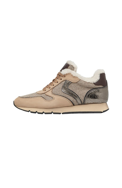 Fur-lining wool sneakers JULIA