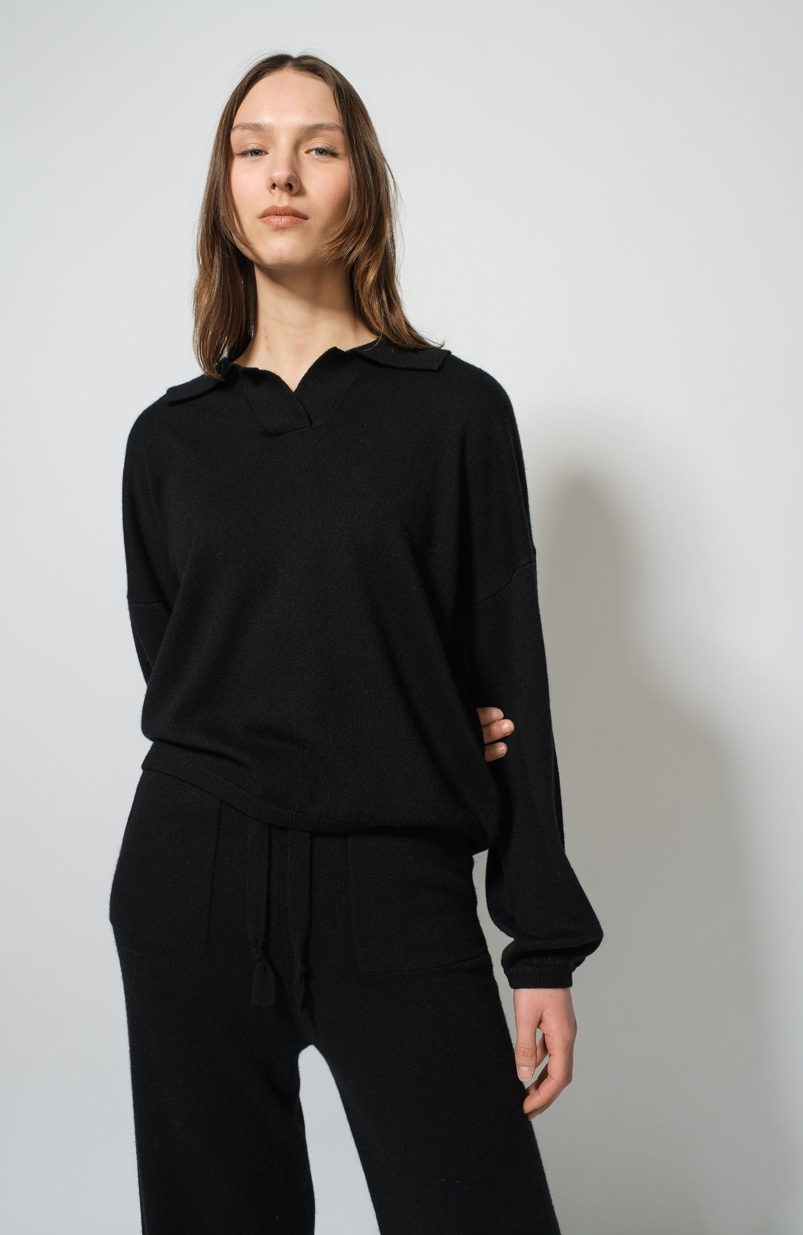 Black poloneck Cashmere Sweater FTC CASHMERE - Take Online