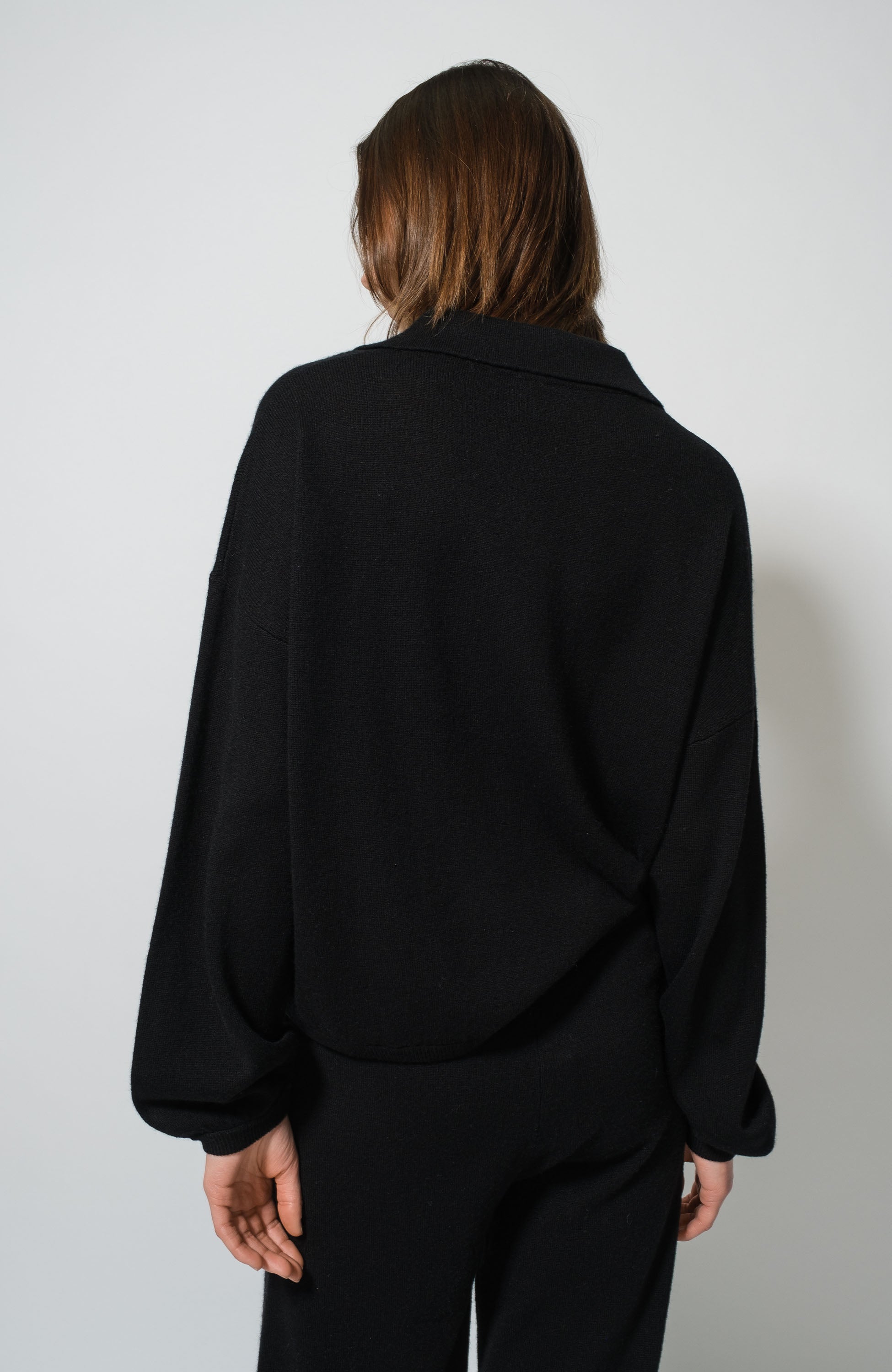 Poloneck cashmere sweater