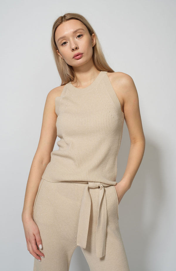 Cashmere ribbed top FTC CASHMERE