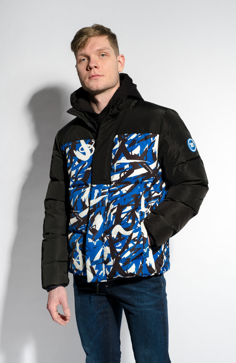 Puffer with pattern DIRK BIKKEMBERGS for men