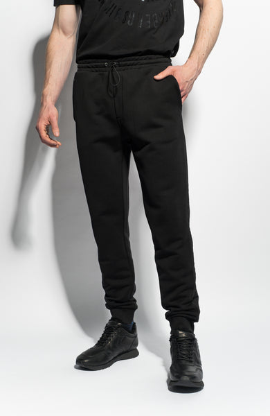 Drawstring fleece joggers