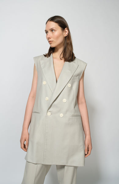 Double-sided long waistcoat
