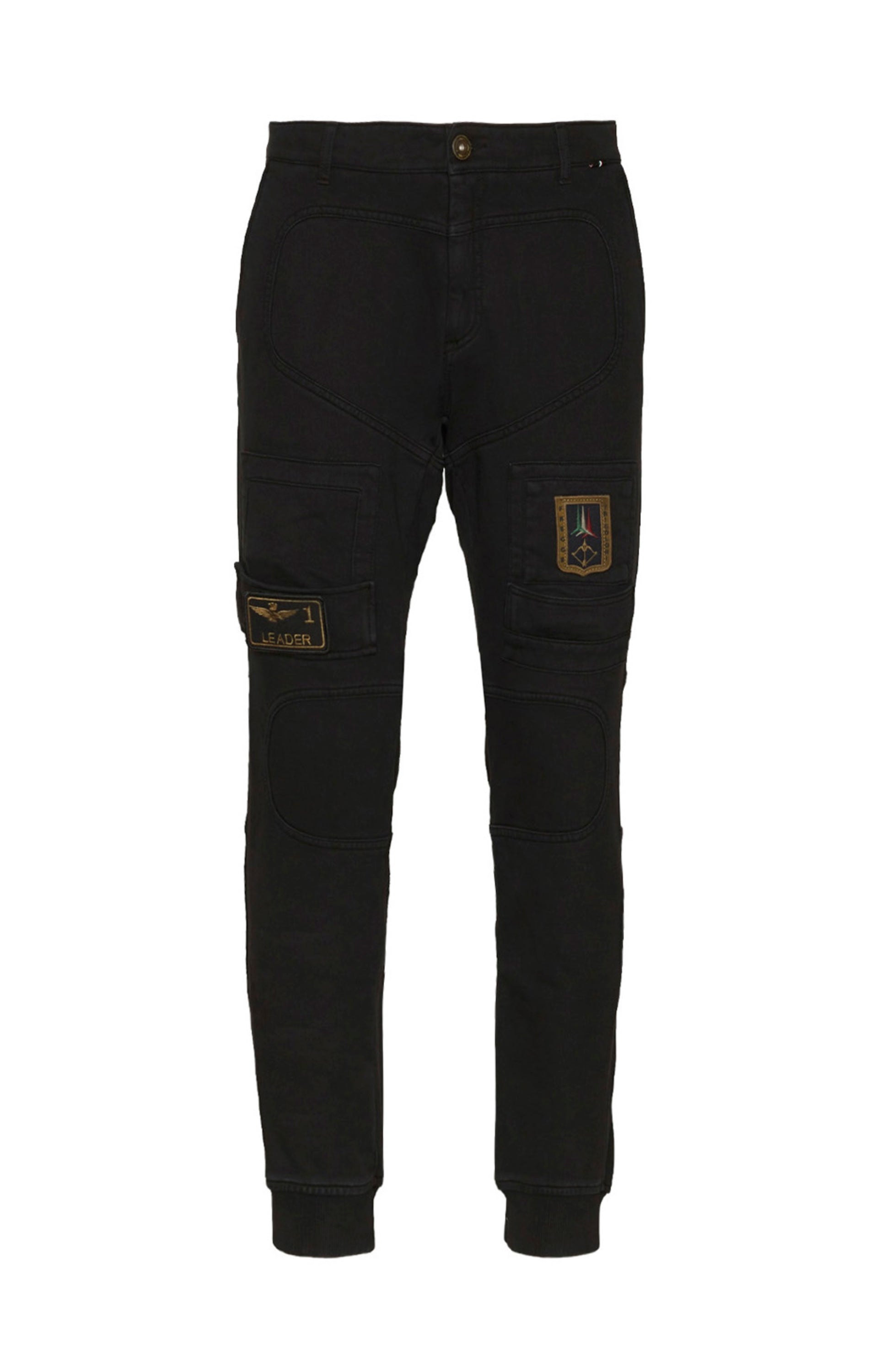 Multipocket jersey trousers