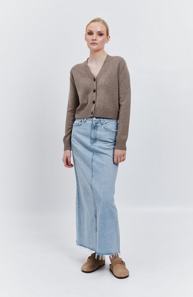 Denim maxi skirt HILLA