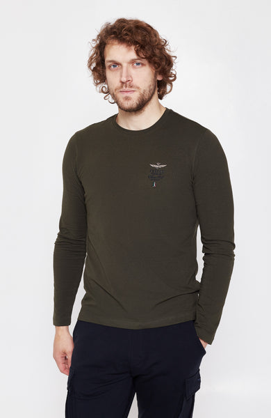 Embroidered longsleeve t-shirt