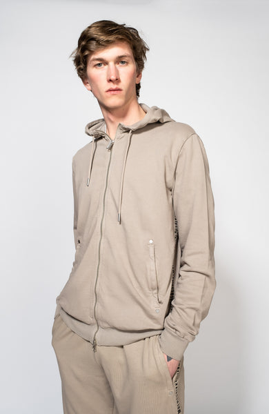 Embroidered hooded sweatshirt