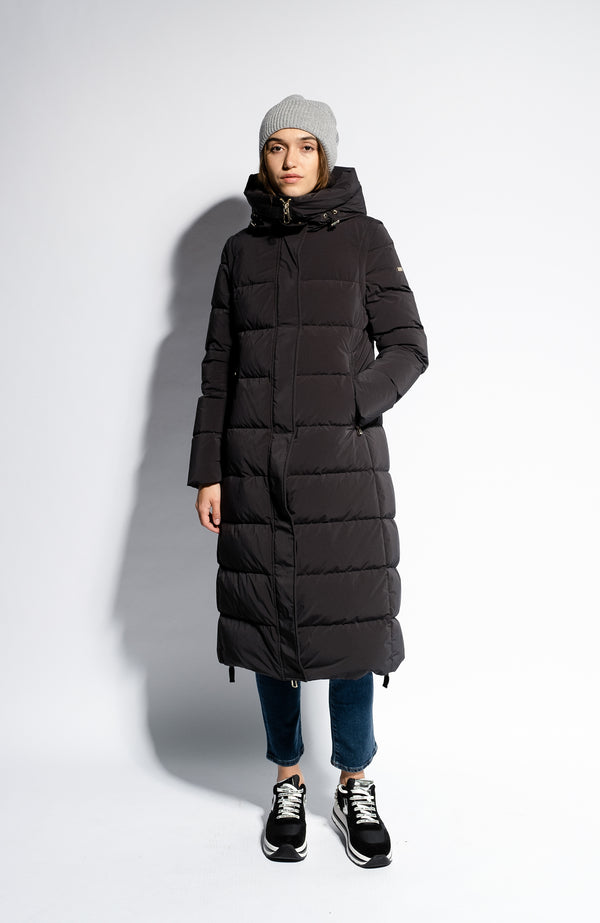 Long down jacket with detachable sleeves DUNO