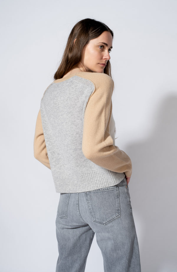 Multicolor cashmere sweater