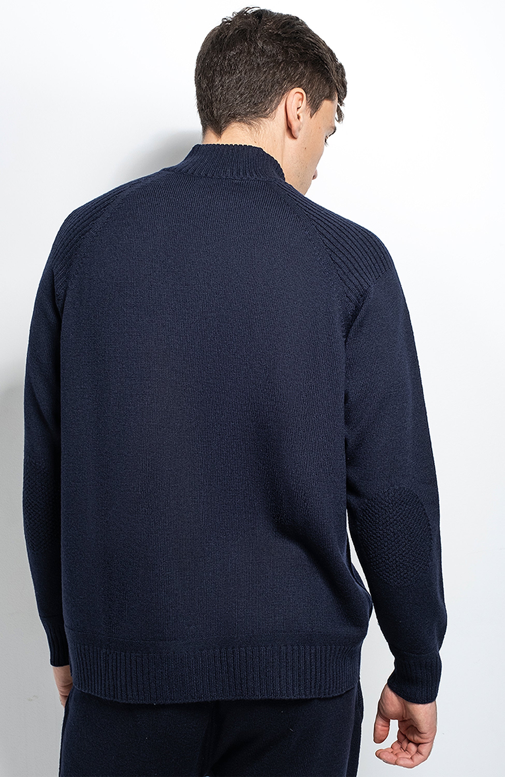 Half-zipped merino sweater