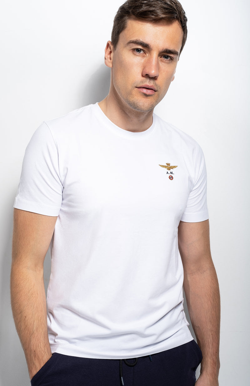 Fejde korroderer Gammeldags Eagle-embroidered T-shirt AERONAUTICA MILITARE - Shop Online– BEIGE | BROWN